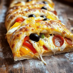 To make a tasty Italian Stromboli, you need a few key ingredients: - 1 lb pizza dough - 1 cup marinara sauce - 1 ½ cups shredded mozzarella cheese - ½ cup sliced pepperoni - Additional toppings as desired These ingredients form the base of your Stromboli. The pizza dough wraps around the fillings. The marinara sauce gives a nice, rich flavor. The mozzarella melts beautifully and holds the Stromboli together. Pepperoni adds a classic touch, but feel free to mix in your favorites. You can also enhance your Stromboli with these extras: - ½ cup sliced bell peppers (red, green, or yellow) - ¼ cup sliced black olives - 2 tablespoons grated Parmesan cheese - 1 tablespoon Italian seasoning - 1 egg (for egg wash) - Olive oil (for drizzling) Bell peppers add color and crunch. Black olives bring a salty taste that contrasts well with the cheese. The Parmesan cheese adds depth. Italian seasoning boosts the flavor of your filling. An egg wash gives your Stromboli a golden shine. Don’t skip the olive oil; it helps create a crisp crust. For the full recipe, check out Stromboli Delight. Enjoy making this delicious dish! First, preheat your oven to 400°F (200°C). This step is key for a crispy crust. Next, lightly dust your work surface with flour. Grab your pizza dough and roll it out to a rectangle. Aim for about 14x10 inches. A rolling pin helps here. Spread a layer of marinara sauce over the dough. Leave a small border around the edges. Next, sprinkle the shredded mozzarella cheese evenly. This cheese melts beautifully! Now, layer on your toppings. Add pepperoni, bell peppers, and black olives. Top it off with grated Parmesan cheese and Italian seasoning. Starting from one long side, carefully roll the dough into a tight log. Keep the fillings inside. Pinch the seams and ends to seal it well. Place the Stromboli seam-side down on a baking sheet lined with parchment paper. To give your Stromboli a nice shine, whisk an egg in a bowl. Brush the egg over the top. This step makes it golden. Lightly drizzle some olive oil for extra flavor. Bake it in your preheated oven for about 20-25 minutes. Look for a golden brown color to know it’s done. Let it cool for a few minutes before slicing. Enjoy your delicious Stromboli! For more details, check out the Full Recipe. To roll and seal your Stromboli well, start with the right dough. Use a pizza dough that is fresh and easy to work with. Roll it out to a rectangle, about 14x10 inches. This shape helps fit all your fillings. When rolling, tuck the filling inside tightly. Pinch the seams and ends firmly to keep everything in. This step ensures your Stromboli stays closed during baking. For an even bake, place your Stromboli seam-side down on a baking sheet. Use parchment paper to avoid sticking. The parchment also helps with even heat flow. This way, the bottom gets crispy too. One common mistake is overfilling the Stromboli. While it's tempting to add more toppings, this can lead to a messy outcome. Stick to the recommended amounts for the best results. Aim for a balance between flavor and structure. Another mistake is not using parchment paper. This simple step makes a big difference. It helps with easy removal after baking. Plus, it makes cleaning up a breeze. Using fresh ingredients gives your Stromboli a big flavor boost. Fresh veggies like bell peppers add crunch and color. Fresh mozzarella melts beautifully and enhances taste. For herbs and spices, I recommend Italian seasoning. It adds warmth and depth to each bite. You can also sprinkle some crushed red pepper for heat. A touch of garlic powder can elevate the flavor too. These simple additions make your Stromboli memorable. For the full recipe, you can check out Stromboli Delight 🥖. {{image_2}} Classic Italian Stromboli uses simple, fresh ingredients. You need pizza dough, marinara sauce, and cheese. Add pepperoni, bell peppers, and olives for a traditional touch. These flavors come together to make a rich taste. Many people love the classic mix of mozzarella and Parmesan. In modern recipes, cooks often add different meats and cheeses. Some use prosciutto or salami for a twist. Others might add spinach or artichokes for a fresh taste. These new flavors make Stromboli more exciting. For a meatless Stromboli, swap out the meats for veggies. You can use mushrooms, zucchini, or even eggplant. These give a nice texture and flavor. To keep it creamy, try dairy-free cheese. Brands now offer many tasty options. They melt well and make the dish rich. You can also add more spices or herbs to boost flavor. Fresh basil or oregano works great. This way, you can enjoy a delicious Stromboli without meat or dairy. Want to try something different? Make a sweet Stromboli! You can use Nutella and bananas. This mix creates a dessert that is fun and tasty. Another option is to explore regional styles. Some areas in Italy use local cheeses or meats. You might find smoked cheeses or spicy sausages. Each region has its own special twist on Stromboli. For more ideas, check out the Full Recipe. It has delicious options for every taste. To keep your Stromboli fresh, follow these steps: - Refrigeration: Wrap the Stromboli in plastic wrap or foil. Place it in an airtight container. It can last for 3 to 4 days in the fridge. - Freezing: For longer storage, slice the Stromboli first. Wrap each slice in plastic wrap, then in foil. You can freeze it for up to 3 months. When you are ready to enjoy your Stromboli again, use these methods: - Oven: Preheat your oven to 350°F (175°C). Place the Stromboli on a baking sheet. Heat for about 10-15 minutes. This keeps it crispy. - Air Fryer: Set your air fryer to 350°F (175°C). Heat for 5-8 minutes. This is quick and keeps the crust crunchy. - Microwave: If you're in a hurry, use the microwave. Heat for about 30 seconds to 1 minute. This is not the best for crispiness, but it’s fast. These storage and reheating tips will help you enjoy your Stromboli at its best. For more details, check out the Full Recipe. Italian Stromboli comes from the United States. It is inspired by Italian dishes, like pizza. The name comes from Stromboli, a volcano in Italy. This dish combines rolled pizza with various toppings. It's a fun way to enjoy classic Italian flavors in a new form. Yes, you can prepare Stromboli ahead of time. You can roll it up and place it in the fridge before baking. Just keep it covered to avoid drying out. When you're ready, bake it as normal. This makes it great for parties or busy weeknights. Homemade Stromboli lasts for about three days in the fridge. Store it in an airtight container to keep it fresh. If you want to keep it longer, freeze it. Wrapped well, it can last up to three months in the freezer. Stromboli pairs well with many sides. You can serve it with a fresh salad. A simple Caesar or mixed greens works great. Marinara sauce for dipping adds extra flavor. Garlic bread or roasted vegetables also make tasty sides. No, Stromboli and calzone are not the same. Stromboli is a rolled dish, while calzone is folded. The fillings also differ; Stromboli has a variety of toppings inside. Calzone usually has cheese and meat, but fewer veggies. Both are delicious Italian treats, just in different forms! For a delightful homemade Stromboli, check out the Full Recipe. Stromboli is a fun dish that combines pizza and a rolled sandwich. You can fill it with your favorite items. The best part? It's simple to make! - 1 lb pizza dough - 1 cup marinara sauce - 1 ½ cups shredded mozzarella cheese - ½ cup sliced pepperoni - ½ cup sliced bell peppers (red, green, or yellow) - ¼ cup sliced black olives - 2 tablespoons grated Parmesan cheese - 1 tablespoon Italian seasoning - 1 egg (for egg wash) - Olive oil (for drizzling) - Flour (for dusting) 1. Preheat your oven to 400°F (200°C). This gets it hot for baking. 2. On a floured surface, roll the pizza dough into a rectangle. Aim for about 14x10 inches. 3. Spread marinara sauce over the dough. Leave a small border around the edges. 4. Evenly sprinkle the shredded mozzarella cheese on top of the sauce. 5. Layer the pepperoni, bell peppers, and black olives over the cheese. 6. Add the grated Parmesan cheese and Italian seasoning on top. 7. Start from one long side and roll the dough into a tight log. Keep the fillings inside. 8. Pinch the seams and ends to seal the Stromboli well. 9. Put the Stromboli seam-side down on a baking sheet with parchment paper. 10. In a small bowl, whisk the egg. Brush it over the top for a golden finish. 11. Drizzle olive oil over the top for extra flavor. 12. Bake for 20-25 minutes. You want it golden brown and cooked through. 13. Let it cool for a few minutes before slicing. This Stromboli makes a great meal for family or friends. Enjoy your tasty creation! Making Stromboli combines simple steps and fresh ingredients for a tasty dish. We covered essential components like pizza dough, marinara, and mozzarella. You learned assembly tips, baking secrets, and how to steer clear of common mistakes. Variations allow for creativity, from classic Italian to vegan options. In conclusion, enjoy crafting your Stromboli. Each bite can reflect your unique taste. Keep experimenting with flavors and enjoy sharing your creation with others. Happy cooking!