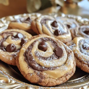 To make these Peanut Butter Brownie Swirl Cookies, you need basic ingredients. Here’s what to gather: - 1 cup creamy peanut butter - 1/2 cup granulated sugar - 1/2 cup brown sugar, packed - 1 large egg - 1 teaspoon vanilla extract - 1/2 teaspoon baking soda - 1/4 teaspoon salt - 1/2 cup all-purpose flour - 1/2 cup semi-sweet chocolate chips - 1/2 cup brownie mix (dry) These ingredients create a rich, tasty cookie. The peanut butter gives it a smooth texture, while the brownie mix adds a fudgy twist. You can make these cookies even more fun with extra mix-ins. Here are some ideas: - Chopped nuts (like walnuts or pecans) - Mini marshmallows - Swirls of caramel sauce - Other types of chocolate chips (like white or dark) These mix-ins add flavor and texture. Feel free to get creative! Not all ingredients work for everyone. Here are some easy swaps: - Use almond butter for a nut-free option. - Replace granulated sugar with coconut sugar for a healthier choice. - Use flax egg (1 tablespoon ground flaxseed with 2.5 tablespoons water) for a vegan twist. These substitutes let you enjoy the cookies no matter your diet. Check out the full recipe for more details on baking these treats! To start, gather your ingredients. You’ll need creamy peanut butter, sugar, an egg, and a few others. Next, preheat your oven to 350°F (175°C). This step is key for even baking. Line a baking sheet with parchment paper for easy cleanup. In a large bowl, mix the peanut butter, granulated sugar, and brown sugar. Stir until the mix is smooth and creamy. Add the egg and vanilla extract. Beat them in well. Now, sprinkle in the baking soda and salt. Mix until everything is combined. Gradually add the flour, stirring gently. Avoid overmixing to keep the cookies soft. Next, fold in the semi-sweet chocolate chips. This will give a rich taste. In a small bowl, combine the brownie mix with a splash of water. Stir until it forms a thick batter. This will create the swirl in your cookies. Using a tablespoon, scoop the peanut butter dough onto the lined sheet. Space each scoop about 2 inches apart. Now, drop small dollops of brownie batter on top of each scoop. Take a toothpick or small spatula and swirl the brownie mix into the cookie dough. Make sure not to mix them too much; you want that pretty marbled look. Place the baking sheet in your preheated oven. Bake for 10-12 minutes. Look for set edges and slightly cracked tops. This shows they are done. Once baked, remove the cookies from the oven. Let them cool on the sheet for a few minutes. This helps them firm up. Then, transfer the cookies to a wire rack. Allow them to cool completely. For serving, arrange the cookies on a nice plate. A light dusting of powdered sugar adds a lovely touch. You can also place a few whole chocolate chips on top for extra flair. Enjoy your Peanut Butter Brownie Swirl Cookies! For the full recipe, check back to the ingredients section. To get the best texture in your cookies, focus on your mixing. Start by blending your sugars and peanut butter until smooth. This step is key for a chewy cookie. When you add flour, mix just until you see no more dry bits. Overmixing can make cookies tough. One common mistake is not measuring your ingredients right. Use measuring cups for accuracy. Another mistake is using cold eggs. Always use eggs at room temperature. This helps them blend better into the dough. Don’t skip the chilling step. Chilling the dough for 15 minutes can help the cookies hold their shape. For added flavor, try mixing in a pinch of cinnamon or a splash of coffee. These can boost the taste of the cookies. If you like a crunch, add chopped nuts or toffee bits to the dough. You can also swap semi-sweet chips for dark chocolate for a richer flavor. For the full recipe, check the detailed steps above. {{image_2}} If you want to make these cookies nut-free, it's easy! Just swap the peanut butter for sun butter or soy nut butter. Both options have a similar texture. You can still enjoy the rich flavor without any nuts. Be sure to check labels for allergens. This keeps your cookies safe for kids or friends with nut allergies. You can mix things up by adding different flavors to the cookies. Try using almond extract instead of vanilla for a new twist. You can also add a dash of cinnamon for warmth. If you love coconut, mix in unsweetened shredded coconut. These small changes can make a big impact on taste. Making a vegan version of these cookies is simple. Replace the egg with one tablespoon of ground flaxseed mixed with three tablespoons of water. Let it sit for five minutes to thicken. Use a plant-based butter instead of regular peanut butter. You can find vegan brownie mix at the store too. This way, you keep all the delicious flavors while keeping it plant-based. For the full recipe, follow the steps outlined to create these tasty treats! Store your Peanut Butter Brownie Swirl Cookies in an airtight container. Keep them at room temperature for up to five days. This way, they stay soft and tasty. If you add powdered sugar on top, it may clump. But it still looks nice! You can freeze these cookies for later. Place them in a single layer on a baking sheet. Once frozen solid, transfer them to a freezer-safe bag. They will keep well for up to three months. Just remember to label the bag with the date. This way, you don’t forget when you made them! To enjoy warm cookies again, preheat your oven to 350°F (175°C). Place the cookies on a baking sheet. Heat them for about 5 minutes. This helps restore their soft texture. You can also use a microwave. Heat them for about 10-15 seconds. But be careful; you don’t want them too hot! Enjoy your cookies warm and gooey. For the full recipe, check out the details above. Peanut Butter Brownie Swirl Cookies stay fresh for about a week. Store them in an airtight container. If you want them to last longer, put them in the fridge. This helps keep them soft and tasty. Yes, you can use crunchy peanut butter! It will give your cookies a fun texture. The flavor will be the same, but you'll have little peanut pieces in every bite. Just remember, it might change how the dough mixes. If your dough feels too dry, add a splash of water or milk. Start with a teaspoon and mix well. If it still seems dry, add a bit more. You want the dough to be soft, but not sticky. This will help your cookies bake evenly and stay chewy. For the full recipe, check out the details above! In this article, we explored how to make delightful Peanut Butter Brownie Swirl Cookies. We discussed the core ingredients, optional mix-ins, and smart substitutions. You learned easy steps for preparation, baking, and serving. I shared tips to perfect your cookie texture and avoid common mistakes. We also looked at fun variations and smart storage tips. In closing, these cookies are simple and tasty. Enjoy experimenting with flavors and textures!