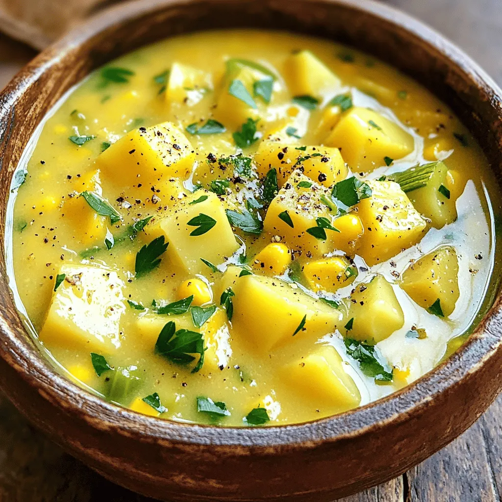 Summer Squash and Corn Chowder Creamy Delight