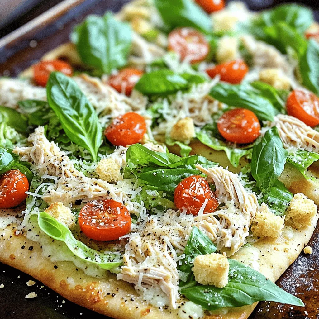 Chicken Caesar Flatbread Simple and Tasty Dish