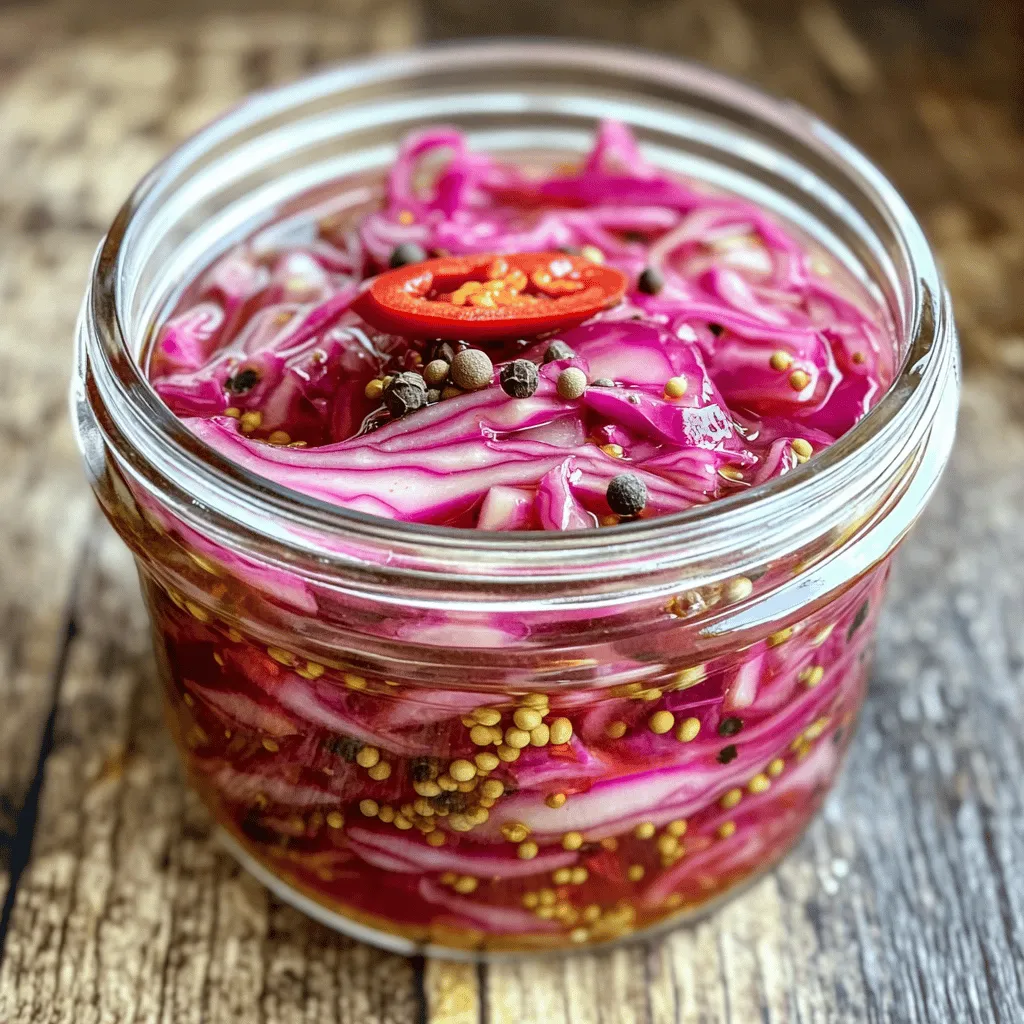 Pickled Red Cabbage Recipe Quick and Crunchy Delight