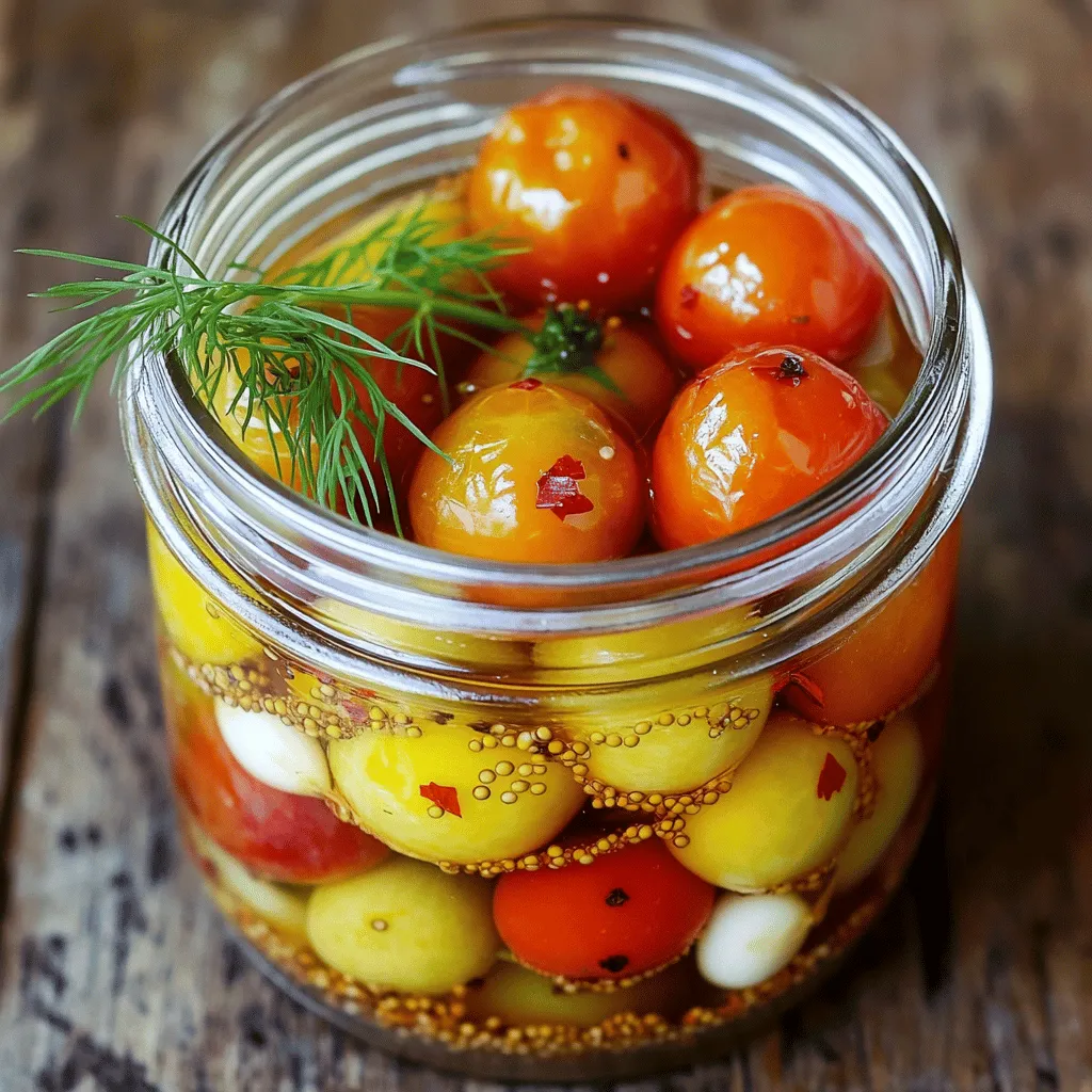 Pickled Cherry Tomatoes Flavorful and Simple Recipe