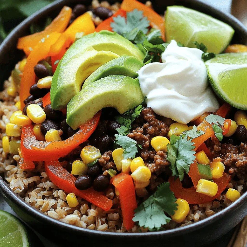 Ground Beef Burrito Bowl Flavorful and Filling Recipe