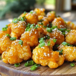 - 1 large head of cauliflower - 1 cup all-purpose flour - 1/2 cup cornstarch - Garlic powder - Onion powder - Smoked paprika - Cayenne pepper - Mayonnaise - Sweet chili sauce - Sriracha - Honey or maple syrup - Green onions and sesame seeds for garnish Bang Bang Cauliflower starts with a large head of cauliflower, cut into bite-sized pieces. This gives you a great base. We then create a crispy batter using flour and cornstarch. These two ingredients help the cauliflower fry up nice and crunchy. Next, we add flavor with seasonings. Garlic powder and onion powder give a savory kick. Smoked paprika adds depth, while cayenne pepper brings a bit of heat. You can adjust the cayenne to make it milder or spicier. For the sauce, we mix mayonnaise, sweet chili sauce, and sriracha together. This creates a sweet and spicy flavor that's hard to resist. Honey or maple syrup balances the heat. Finally, we garnish with green onions and sesame seeds for a fresh touch. You can find the full recipe above to recreate this tasty dish at home! To start, bring a large pot of salted water to a boil. Add the cauliflower florets and blanch them for about 2-3 minutes. This step softens the cauliflower slightly. After blanching, drain the florets and let them cool. This cooling step is key for crispiness later on. Next, we will make the batter. In a mixing bowl, add the all-purpose flour, cornstarch, garlic powder, onion powder, smoked paprika, cayenne pepper, salt, and pepper. Whisk these dry ingredients together until mixed well. Gradually add cold water and stir until the batter is smooth. It should not be too thick or too runny. Now, it's time to fry the cauliflower. Heat about 1-2 inches of vegetable oil in a large skillet over medium-high heat until it reaches 350°F (175°C). To test if the oil is ready, drop a small amount of batter into the oil. If it sizzles right away, you’re good to go. Dip each cooled cauliflower floret into the batter. Make sure each piece is well-coated. Allow any extra batter to drip off before placing it in the hot oil. Fry the cauliflower in batches to avoid overcrowding the pan. Cook each batch for about 4-5 minutes, turning them occasionally. They should be golden brown and crispy when done. Use a slotted spoon to transfer the fried cauliflower to a paper towel-lined plate. This helps drain excess oil and keeps them crispy. For the full recipe, check out the detailed instructions. Enjoy the process, and soon, you'll have crispy, flavorful Bang Bang Cauliflower ready to serve! To make your cauliflower crispy, focus on the batter. The batter should be thick enough to coat the florets without dripping off. If it’s too runny, add a bit more flour or cornstarch. This will help the batter cling better. Next, heat the oil properly. Use a deep pan and fill it with vegetable oil, about 1-2 inches deep. The oil should reach 350°F (175°C). To check the temperature, drop a small amount of batter into the oil. If it sizzles right away, you are ready to fry. Fry your cauliflower in small batches. If you crowd the pan, the oil temperature drops. This can make the cauliflower soggy. Fry each batch for 4-5 minutes until it's golden brown and crispy. You can customize the Bang Bang sauce to fit your taste. Start with the basic recipe and adjust from there. If you like it sweeter, add more honey or maple syrup. For extra tang, add a touch more sweet chili sauce. For spice, sriracha is the go-to choice. If you want less heat, use less sriracha. You can also try alternatives like chili garlic sauce or even a mild hot sauce. Experiment until you find the flavor that excites your taste buds. This recipe makes a great base for creativity. Feel free to play with flavors and find the perfect mix that works for you! For the complete guide, check the Full Recipe. {{image_2}} You can make Bang Bang Cauliflower gluten-free. Use almond flour or rice flour instead of all-purpose flour. These flours give a nice texture. For the coating, try gluten-free breadcrumbs. They will keep the cauliflower crispy. Want a vegan version? Substitute the mayonnaise with a vegan mayo. You can use maple syrup instead of honey. This keeps the flavors without animal products. Your Bang Bang Cauliflower will still be creamy and delicious. If you love heat, add extra spices. Try more cayenne pepper or even chili powder. For the sauce, mix in some extra sriracha. You can also use hot sauce instead of sweet chili sauce. Adjust the spice to what you enjoy. These tweaks make your dish more exciting! For more detailed instructions, check the Full Recipe. To keep your fried cauliflower crispy, you need to store it right. Place the leftovers in an airtight container. Line the bottom with paper towels to absorb any moisture. This will help maintain that delightful crunch. Store the container in the fridge for up to three days. For best results, eat it within two days. When it’s time to enjoy your leftovers, avoid the microwave. Microwaving can make the cauliflower soggy. Instead, try these methods: - Oven: Preheat your oven to 375°F (190°C). Spread the cauliflower on a baking sheet. Heat for about 10-15 minutes, or until warm and crispy. - Air Fryer: Set the temperature to 350°F (175°C). Cook for about 5-7 minutes for a quick and tasty option. Both methods help keep the texture and flavor intact. Freezing Bang Bang Cauliflower is possible, but it can change the texture. If you want to freeze it, do this: 1. Let the fried cauliflower cool completely. 2. Place it in a single layer on a baking sheet. This prevents sticking. 3. Freeze for about 1-2 hours until firm. 4. Transfer the frozen pieces to an airtight freezer bag. Remove as much air as you can. This method helps keep your cauliflower fresh. You can freeze it for up to three months. When you’re ready to eat, you can reheat it directly from frozen. Use the oven or air fryer for best results. Enjoy your Bang Bang Cauliflower anytime! For the complete guide, check the Full Recipe. Bang Bang Cauliflower is a spicy and crunchy dish made from cauliflower florets. You coat the florets in a light batter, then fry them until golden brown. This gives them a crispy texture. The dish gets its name from the spicy Bang Bang sauce, which combines mayonnaise, sweet chili sauce, and sriracha. The flavors are bold and exciting, making it a favorite for many. It is a great appetizer or snack. Yes, you can make Bang Bang Cauliflower in an air fryer! Here are the steps: 1. Prepare the Cauliflower: Follow the recipe to blanch the cauliflower. 2. Make the Batter: Create the batter as directed. 3. Preheat the Air Fryer: Set your air fryer to 375°F (190°C). 4. Coat the Cauliflower: Dip each floret into the batter. 5. Air Fry: Place the battered florets in the air fryer basket. Cook for about 12-15 minutes, shaking halfway through. They should be golden and crispy. 6. Sauce Them Up: Mix in the Bang Bang sauce as described in the recipe. Bang Bang Cauliflower pairs well with several side dishes. Here are some great ideas: - Rice: Steamed white or brown rice complements the dish well. - Salad: A fresh green salad adds a nice crunch. - Noodles: Try serving it with Asian-style noodles for an exciting meal. - Dipping Sauces: Offer extra Bang Bang sauce, sweet chili sauce, or soy sauce on the side. Bang Bang Cauliflower lasts about 3-4 days in the fridge. To store it, place it in an airtight container. This helps keep it fresh. When reheating, try using an oven to keep it crispy. Avoid microwaving, as this can make it soggy. Bang Bang Cauliflower can be a healthier option compared to other fried foods. Cauliflower is low in calories and full of vitamins. However, frying adds some calories and fat. The sauce has some sugar and fat, too. If you want a healthier version, try baking or air frying instead of deep frying. You can also use less sauce or make a lighter dip. In this post, we explored the ingredients, preparation, and tips for making Bang Bang Cauliflower. You'll learn how to achieve a crispy texture and adjust flavors, ensuring it fits your taste. We also covered variations for gluten-free and vegan diets, plus storage and reheating tips. This dish is versatile, fun to make, and packed with flavor. Enjoy experimenting with your version of Bang Bang Cauliflower! Happy cooking!