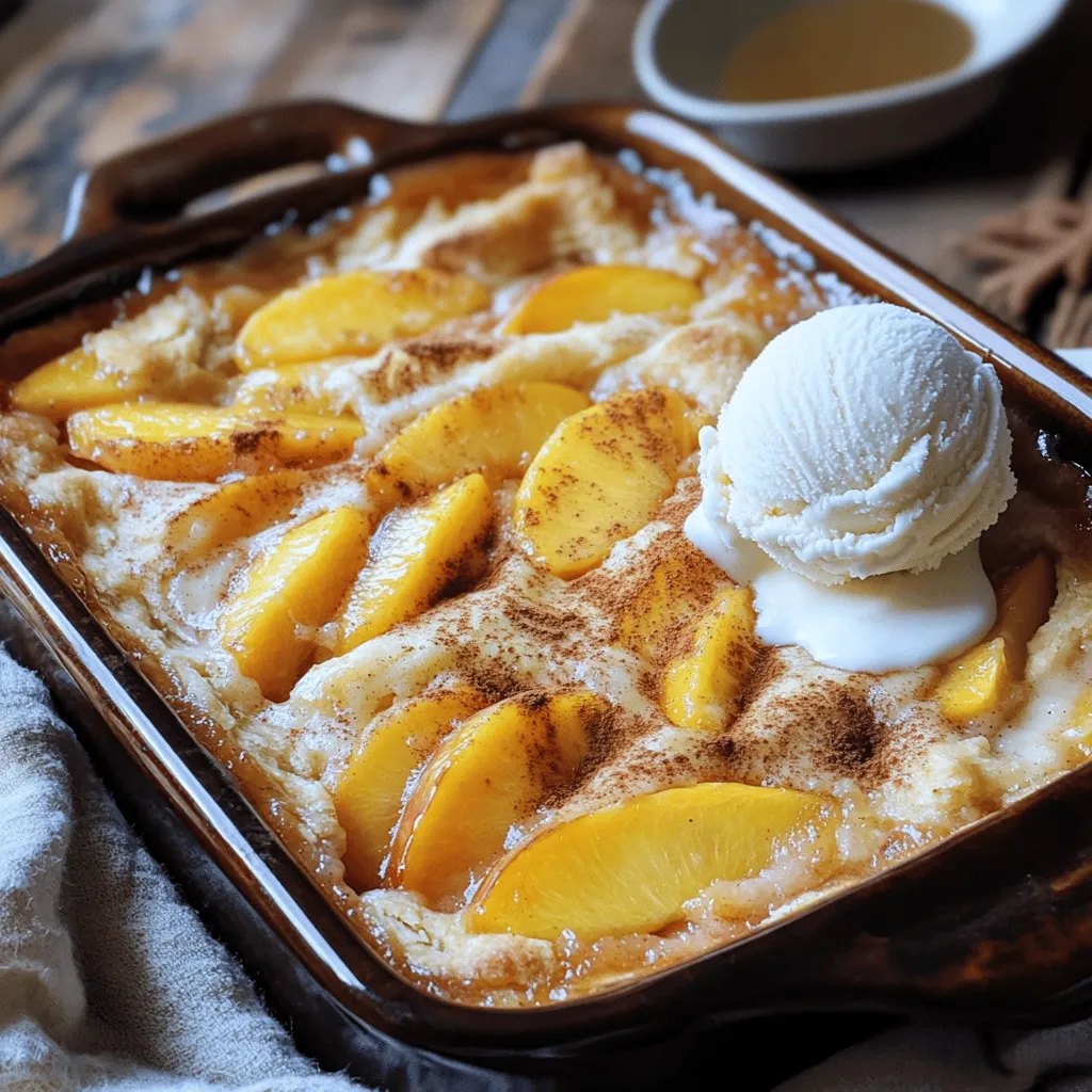 Classic Oven-Baked Peach Cobbler Irresistible Dessert Treat