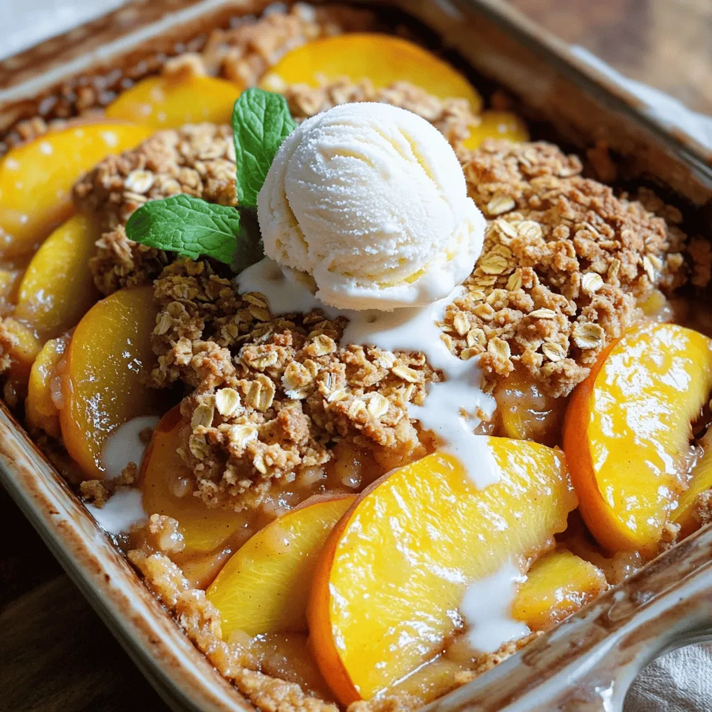 Peach Crisp Delight Simple and Tasty Dessert Recipe