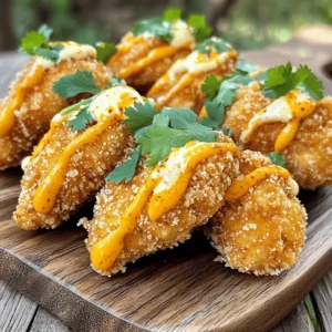 - Chicken breast and seasoning - 1 pound chicken breast, cut into bite-sized pieces - 1 teaspoon garlic powder - 1 teaspoon paprika - 1 teaspoon salt - 1/2 teaspoon black pepper - Breading components - 1 cup all-purpose flour - 2 large eggs - 1 cup panko breadcrumbs - Bang Bang sauce ingredients - 1 cup mayonnaise - 2 tablespoons sweet chili sauce - 1 tablespoon sriracha (adjust to taste) - 1 tablespoon honey - 1 teaspoon lime juice - Fresh cilantro, chopped (for garnish) These ingredients make Crispy Bang Bang Chicken a tasty meal. The seasoning blends perfectly with the chicken. The panko breadcrumbs give a great crunch. The Bang Bang sauce adds a sweet and spicy kick. You can easily find these ingredients at any grocery store. Let’s get cooking! Marinating the chicken Start with one pound of chicken breast. Cut it into bite-sized pieces. In a large bowl, mix the chicken with salt, black pepper, garlic powder, and paprika. This gives the chicken great flavor. Let it sit for about 15 minutes. This step helps the chicken absorb the spices. Setting up the breading station Now, prepare your breading station. You will need three bowls. In the first bowl, add one cup of all-purpose flour. Season it with a pinch of salt. In the second bowl, beat two large eggs. In the third bowl, place one cup of panko breadcrumbs. This setup makes breading easy and fun. Frying the chicken Next, heat about half an inch of oil in a large pan over medium-high heat. Once the oil is hot, carefully add the chicken pieces in batches. Make sure not to overcrowd the pan. Fry the chicken for about 4 to 5 minutes on each side. You want them golden brown and crispy. When done, remove the chicken and drain it on paper towels. Combining sauce ingredients In a mixing bowl, whisk together one cup of mayonnaise, two tablespoons of sweet chili sauce, one tablespoon of sriracha, one tablespoon of honey, and one teaspoon of lime juice. This mix creates a creamy and spicy sauce. Achieving the right consistency Keep whisking until the sauce is smooth and creamy. You can adjust the sriracha to your taste. If you like it spicier, add more. Tossing chicken with sauce Once the chicken is crispy, take a large bowl. Toss the chicken pieces with the Bang Bang sauce. Make sure every piece is well coated. This is where the magic happens! Garnishing before serving Plate the chicken on a serving platter. For the final touch, garnish with fresh chopped cilantro. This adds a nice color and fresh flavor. Enjoy your Crispy Bang Bang Chicken! You can find the full recipe in the [Full Recipe]. For the best crispiness, I recommend frying in hot oil. Use a medium-high heat and make sure the oil is about 350°F (175°C). This temperature helps the coating cook fast, keeping it crisp. To prevent a soggy coating, do not overcrowd the pan. Fry the chicken in small batches. This allows steam to escape and keeps the outside crunchy. After frying, let the chicken rest on paper towels. This will soak up any extra oil. Adjusting spice levels can make a big difference. If you like heat, add more sriracha to the sauce. For a milder flavor, reduce the sriracha. You can also add crushed red pepper flakes to the chicken mix for a kick. If you're out of ingredients, don’t worry! You can swap mayonnaise for Greek yogurt for a lighter sauce. You can also use lemon juice instead of lime juice. These small changes can give your Bang Bang Chicken a new twist. For the full recipe, check out the [Full Recipe]. {{image_2}} If you want a healthier meal, try baking instead of frying. Preheat your oven to 400°F. Place the breaded chicken on a baking sheet. Spray lightly with cooking oil for a crispy finish. Bake for about 20-25 minutes, flipping halfway. For gluten-free options, swap regular flour with almond flour or a gluten-free blend. You can use gluten-free breadcrumbs too. This way, you can enjoy the same great taste without gluten. Crispy Bang Bang Chicken pairs well with many sides. Try it with jasmine rice or a fresh salad. The rice soaks up the sauce, while the salad adds crunch. For drinks, a light beer or a sweet tea complements the dish nicely. You might also enjoy a fruity mocktail for a refreshing twist. These sides and drinks enhance the meal's flavor and make it more fun! To keep your Crispy Bang Bang Chicken fresh, use airtight containers. Glass or plastic containers work well. Make sure they are sealed tightly to prevent moisture loss. You can store the chicken in the refrigerator for up to three days. If you want to keep it longer, consider freezing it. Frozen chicken can last for up to three months. Just remember to thaw it in the fridge before reheating. When it’s time to enjoy your leftovers, the best methods are the oven or air fryer. Preheat your oven to 375°F (190°C). Place the chicken on a baking sheet and heat for about 10-15 minutes. This method helps keep the coating crispy. If you use an air fryer, set it to 350°F (175°C) and cook for about 5-7 minutes. This also keeps the chicken crunchy. Avoid using the microwave, as it makes the coating soggy. For the best results, always check that the chicken is heated through before serving. Can I make this recipe in advance? Yes, you can prepare the chicken and sauce ahead of time. Marinate the chicken and store it in the fridge. Make the sauce and keep it in an airtight container. When ready to eat, bread and fry the chicken fresh for the best crunch. What is the origin of Bang Bang Chicken? Bang Bang Chicken comes from Chinese cuisine. It is known for its spicy, creamy sauce. The name "Bang Bang" refers to the sound made by a wooden stick. This stick is used to pound the chicken to make it tender and flavorful. How to tell if the chicken is cooked through? Use a meat thermometer to check the chicken. It should read 165°F (75°C). If you don’t have a thermometer, cut a piece open. The meat should be white, with no pink inside. Can I use other proteins instead of chicken? Yes, you can use shrimp, tofu, or even pork. Adjust cooking times as needed. Shrimp cooks faster than chicken, so watch it closely. What goes well with Crispy Bang Bang Chicken? Serve it with rice or salad for a balanced meal. Steamed veggies like broccoli or snow peas add color and nutrients. You can also pair it with a refreshing drink like iced tea. Is it suitable for meal prep? Absolutely! Crispy Bang Bang Chicken packs well for lunch or dinner. Store the chicken and sauce separately to keep everything fresh. When ready to eat, just combine and enjoy! This blog post covers how to make Crispy Bang Bang Chicken. We explored the key ingredients, steps for preparation, and tips for achieving perfect flavor and texture. Remember, marinating and the right frying technique are crucial. Don't forget to try ingredient swaps for healthier options. In the end, you can enjoy this dish in many ways, and it is easy to store and reheat. Whether for yourself or a gathering, Bang Bang Chicken can impress everyone. Enjoy making and sharing this delicious recipe!