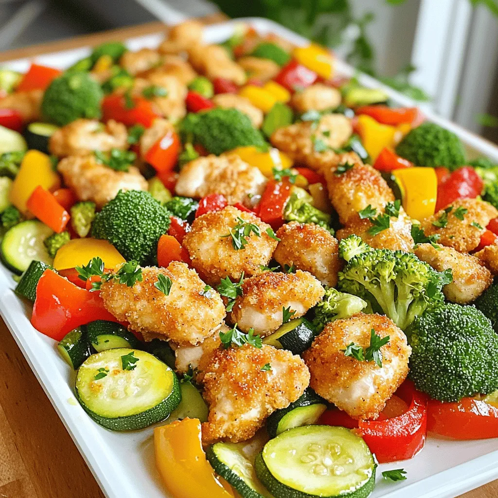 Air Fryer Chicken and Vegetables Healthy Meal Option