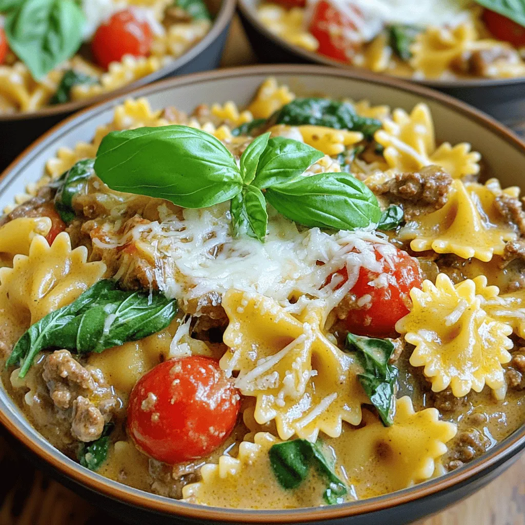 Creamy Beef and Bowtie Pasta Comforting Weeknight Meal