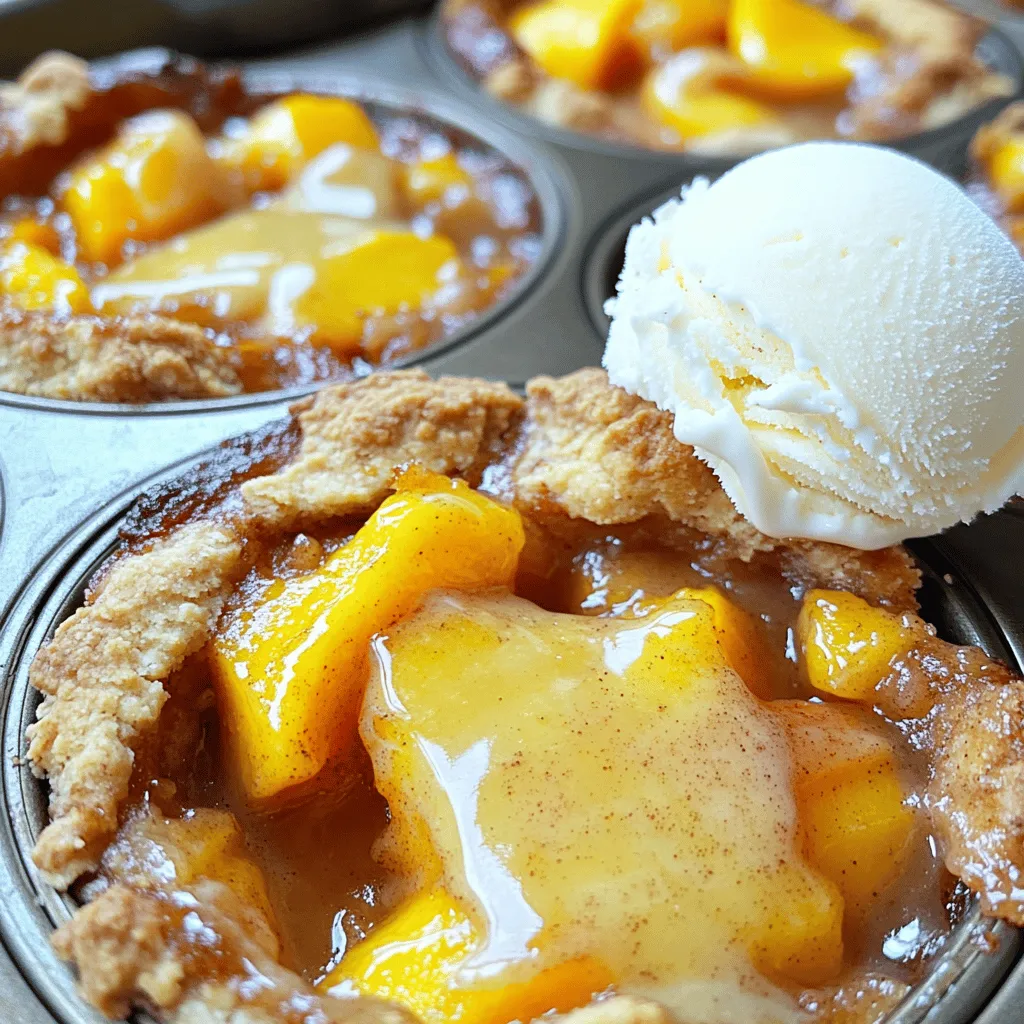 Miniature Peach Cobbler Easy and Tasty Dessert Recipe