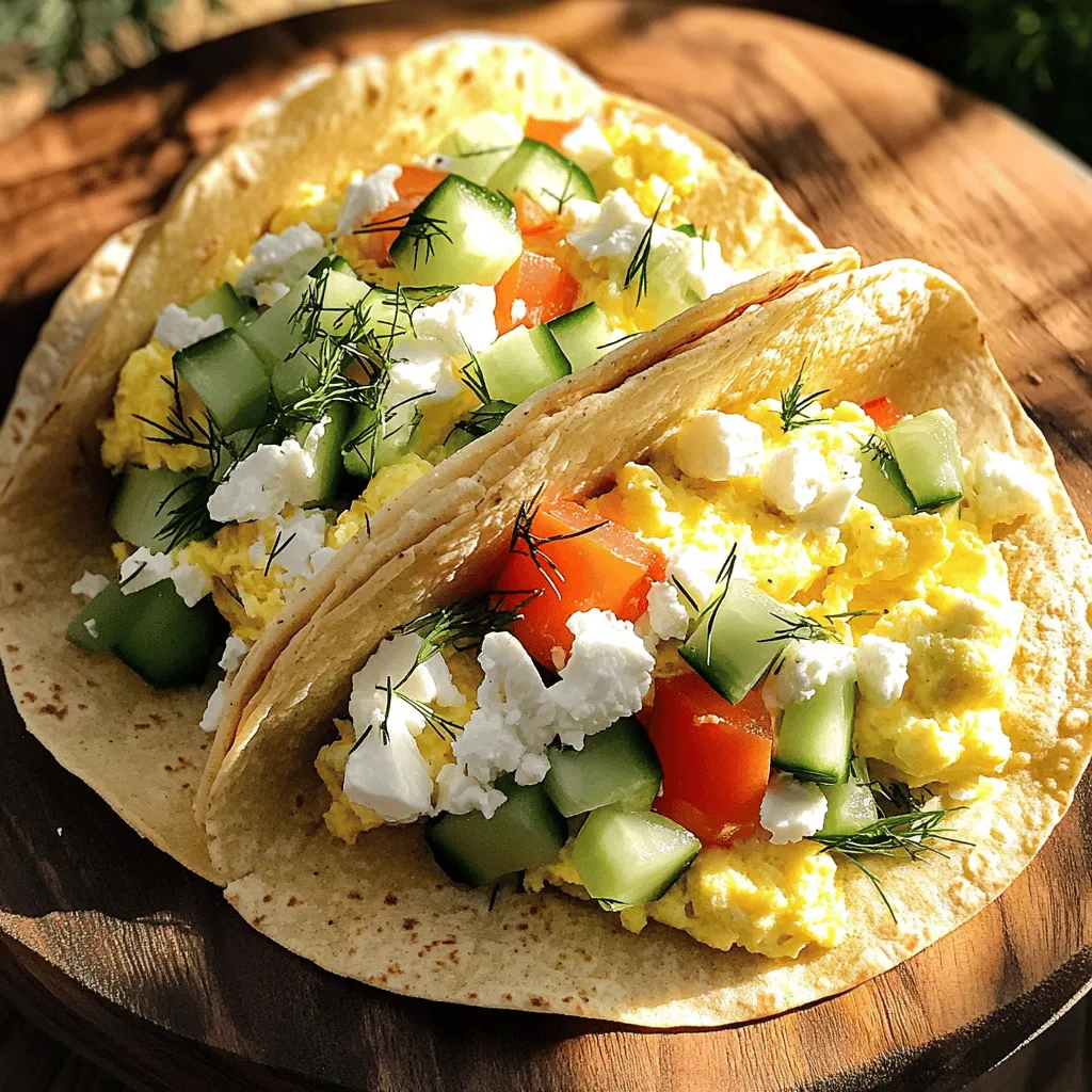 High Protein Greek-style Breakfast Tortilla Delight