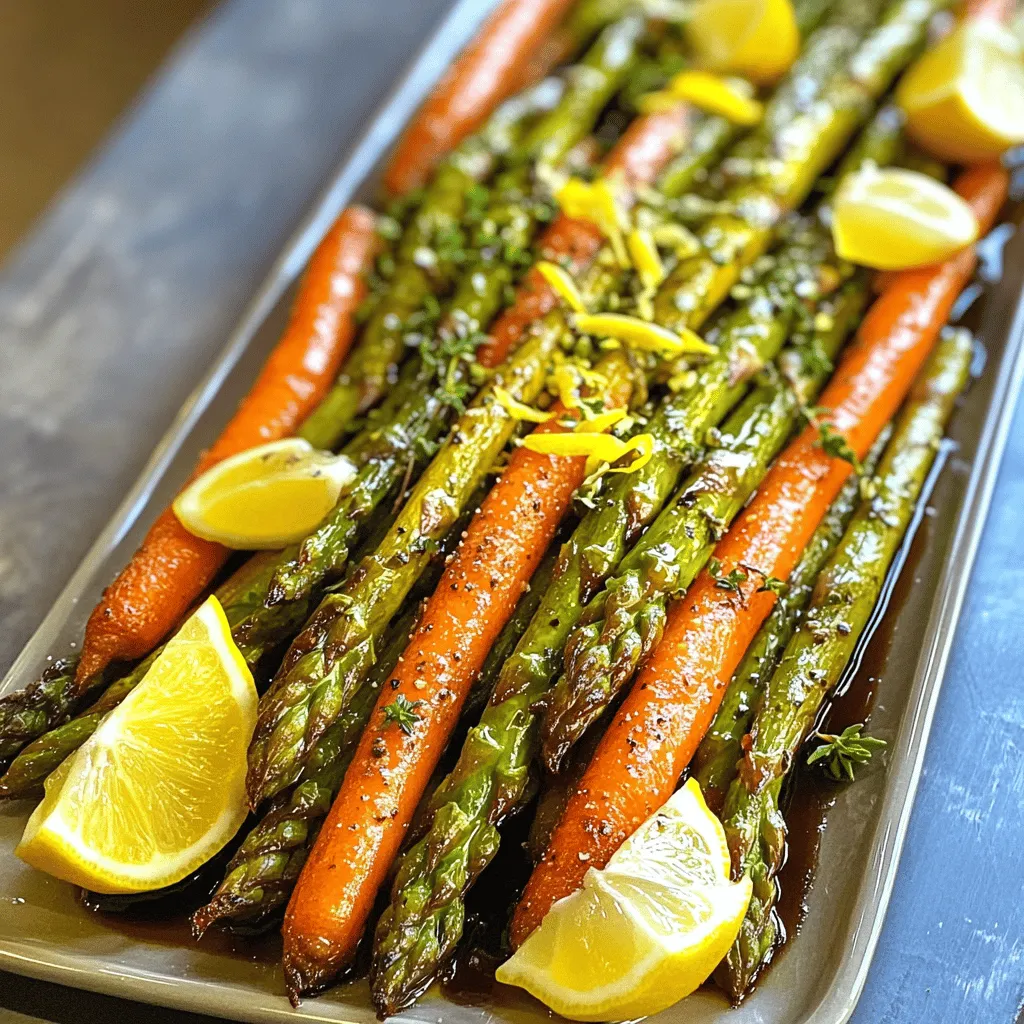 Roasted Asparagus & Carrots Flavorful Vegetable Delight