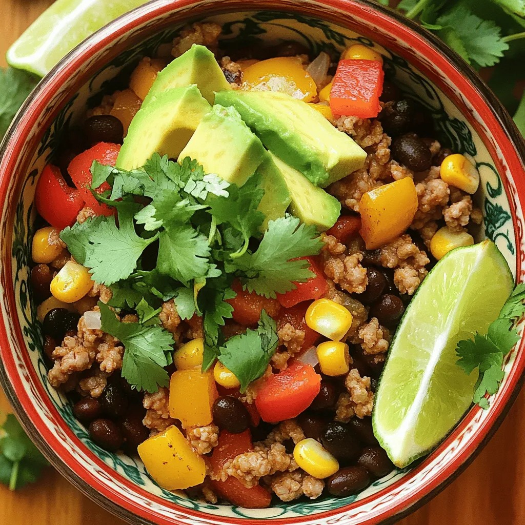 Ground Turkey and Peppers Flavorful Dinner Delight