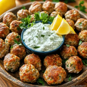Greek turkey meatballs are tasty and easy to make. They pack flavor and nutrition. You will find the full recipe below. - Ground Turkey You need 1 pound of ground turkey. This lean meat keeps the meatballs moist. - Breadcrumbs and Cheese Use 1/2 cup of whole wheat breadcrumbs. Add 1/4 cup of grated Parmesan cheese for richness. - Fresh Herbs and Seasonings Fresh parsley adds great color and taste. Use 1/4 cup, chopped. You will also need 1/4 cup of finely chopped onion and 2 cloves of minced garlic. For flavor, add 1 tablespoon of dried oregano, 1 teaspoon of salt, and 1/2 teaspoon of black pepper. If you like heat, add 1/4 teaspoon of red pepper flakes. Lastly, mix in 1 large beaten egg to bind everything together. To start, gather your ingredients. You need ground turkey, breadcrumbs, and Parmesan cheese. Add chopped parsley, onion, and garlic. Don't forget the oregano, salt, black pepper, and red pepper flakes. Lastly, include a beaten egg. In a large bowl, mix all these ingredients with your hands. Make sure not to overmix; just combine everything gently. This keeps your meatballs tender. Now it's time to shape the mixture into meatballs. Take a handful of the mixture and roll it into a ball about 1.5 inches wide. Place each meatball on a baking sheet lined with parchment paper. Leave some space between them. This helps them cook evenly. Preheat your oven to 400°F (200°C). Once it's hot, drizzle olive oil over the meatballs. This will help them brown nicely. Bake for 20 to 25 minutes. Check that they are golden and cooked through. Serve them warm with tzatziki sauce on the side. Enjoy this tasty dish from the Full Recipe! To make your meatballs burst with flavor, use fresh herbs. Fresh parsley adds a bright touch. Dried oregano gives that classic Greek taste. Don't skip the garlic; it elevates the dish. You can mix in red pepper flakes for a hint of heat. Be sure to season well with salt and pepper. This balance makes for tasty bites. For the best texture, do not overmix the meat. Mix just until combined. This keeps the meatballs tender. When shaping, use damp hands. This prevents the mixture from sticking. Baking at 400°F (200°C) helps them brown nicely. Drizzling olive oil on top promotes even cooking and crispness. Serve the meatballs warm with tzatziki sauce for a creamy dip. They pair well with pita bread or a fresh salad. You can also serve them over rice or in a wrap. Garnishing with lemon and parsley adds a nice touch. For a fun twist, add some feta cheese on top! For the full recipe, check out the Full Recipe link. {{image_2}} You can switch some ingredients based on what you have. Use ground chicken instead of turkey. If you don’t have breadcrumbs, try crushed crackers or oats. You can also use feta cheese for a tangy twist. Fresh herbs like dill or mint can replace parsley. If you want a gluten-free option, choose gluten-free breadcrumbs. You can cook Greek turkey meatballs in different ways. Baking is easy and healthy. But grilling gives them a smoky flavor. Just shape the meatballs and place them on a preheated grill. Cook for about 10-12 minutes, turning them halfway. Frying in a pan is another option. Heat oil in a skillet and cook the meatballs for about 8-10 minutes until golden. Adding new flavors can make your meatballs unique. Mix in chopped spinach or sun-dried tomatoes for extra taste. You can also add a bit of lemon zest for freshness. For toppings, serve them with tzatziki sauce, or try a yogurt sauce mixed with dill. Fresh veggies like cucumber or roasted red peppers also make great toppings. You can find the full recipe for Greek turkey meatballs to explore these variations. After you make Greek turkey meatballs, let them cool down. Place them in an airtight container. They stay fresh in the fridge for up to three days. Make sure to keep them sealed well. This keeps the meatballs moist and tasty. You can freeze Greek turkey meatballs for up to three months. First, let them cool completely. Then, place them in a single layer on a baking sheet. Once frozen, move them to a freezer-safe bag. This method helps them stay fresh. Label the bag with the date, so you know when you made them. To reheat, you have two options. You can use the oven or the microwave. For the oven, preheat it to 350°F (175°C). Place the meatballs on a baking sheet. Heat for about 15 minutes or until warm. For the microwave, place them on a plate. Heat for about 1-2 minutes, checking if they are hot. Enjoy them again with tzatziki sauce! For the full recipe, refer back to the main section. To make Greek turkey meatballs, gather all your ingredients. You will need ground turkey, breadcrumbs, Parmesan cheese, fresh parsley, onion, garlic, oregano, salt, black pepper, red pepper flakes, and an egg. Mix these in a bowl with your hands. Be gentle; overmixing can toughen them. Shape the mixture into meatballs, about 1.5 inches wide. Place them on a baking sheet lined with parchment paper. Drizzle olive oil on top to help them brown. Bake at 400°F for 20-25 minutes until golden brown. Serve them warm with tzatziki sauce for a tasty dip. For the full recipe, refer to the earlier section. Greek turkey meatballs pair well with many sides. Here are some great options: - Brown rice or quinoa for a healthy base. - Greek salad with tomatoes, cucumbers, and feta cheese. - Warm pita bread for a fun, hand-held meal. - Roasted vegetables, like zucchini or bell peppers. - Tzatziki sauce for extra flavor and creaminess. These sides add color and flavor to your meal. Yes, you can prepare meatballs in advance. Make the meatball mixture and shape the meatballs. Place them on a tray and freeze them for about an hour. Once they are firm, transfer them to a freezer bag. You can store them for up to three months. When ready to cook, bake them straight from the freezer. Just add a few extra minutes to the cooking time. This way, you can enjoy delicious Greek turkey meatballs anytime. This blog post covered the essentials for making tasty turkey meatballs. We explored the full recipe, detailed ingredients, and simple steps. I shared tips for flavor, texture, and serving. You also learned about fun variations and helpful storage info. In the end, you now have all the tools to create delicious meatballs. Get cooking and make these recipes your own! Enjoy every bite and impress your family or friends!