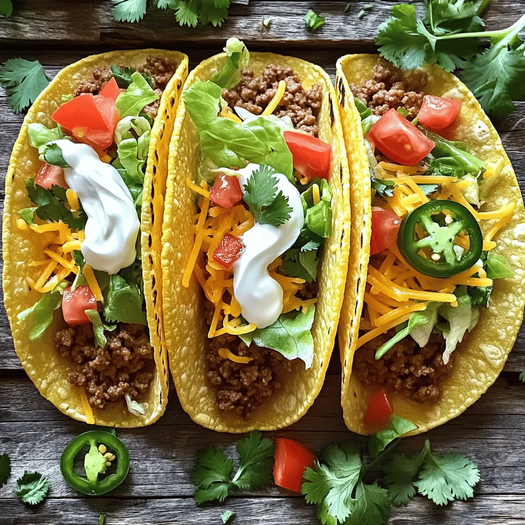 Crispy Baked Ground Beef Tacos Flavor-Packed Meal