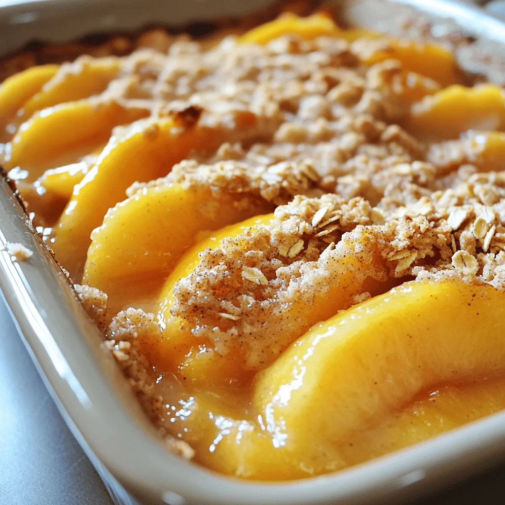 Easy Peach Crumbles Deliciously Simple Dessert Recipe