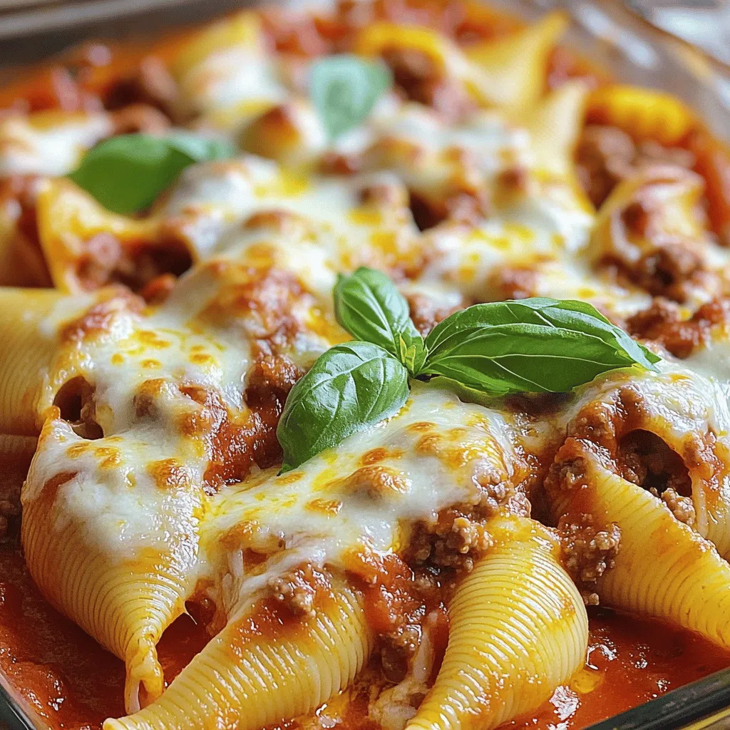 Savory Best Stuffed Shells with Ground Beef Recipe
