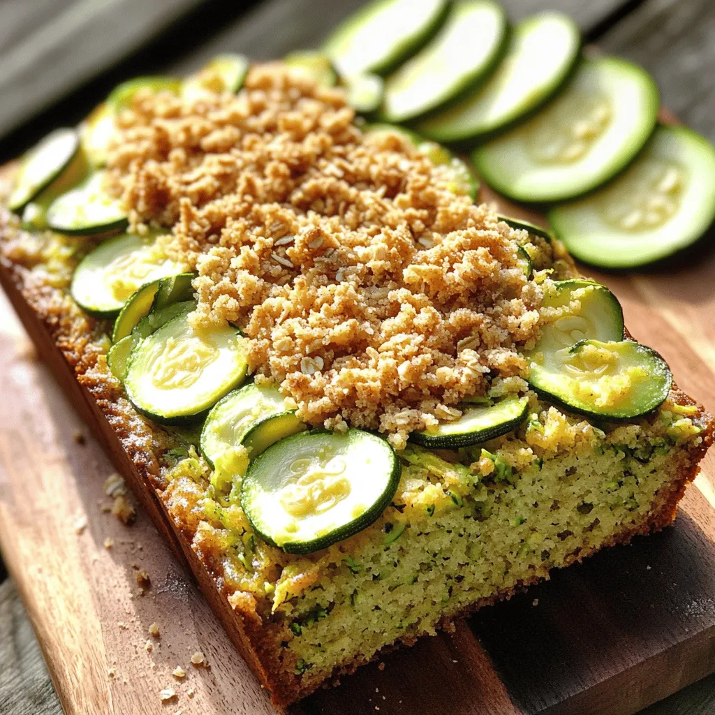 Zucchini Bread with Crumble Topping Delightful Recipe