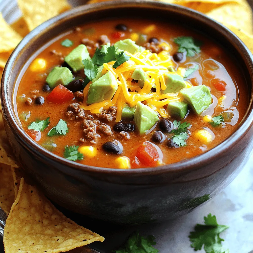 Ground Beef Enchilada Soup Flavorful Comfort Dish
