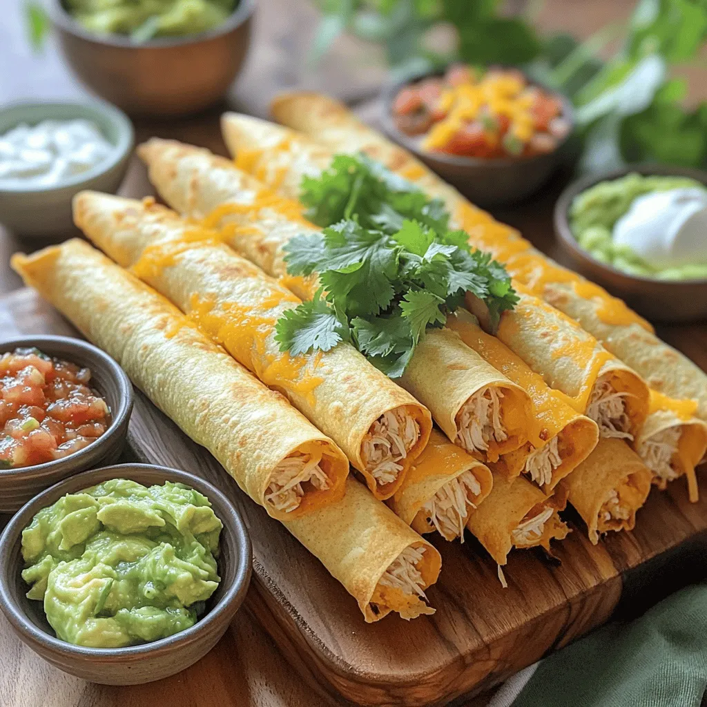 Oven Baked Chicken Taquitos Crispy and Flavorful Snack