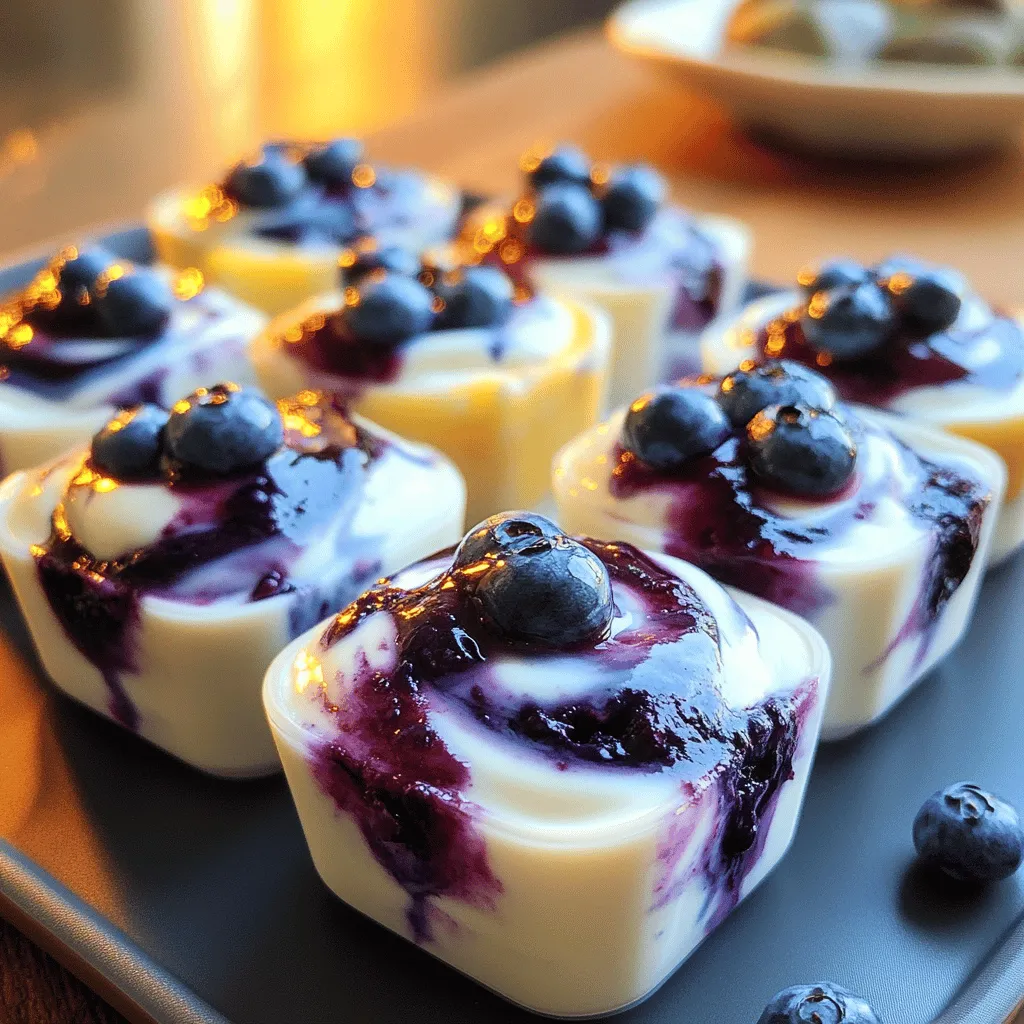 Blueberry Swirl Yogurt Bites Simple Frozen Snack