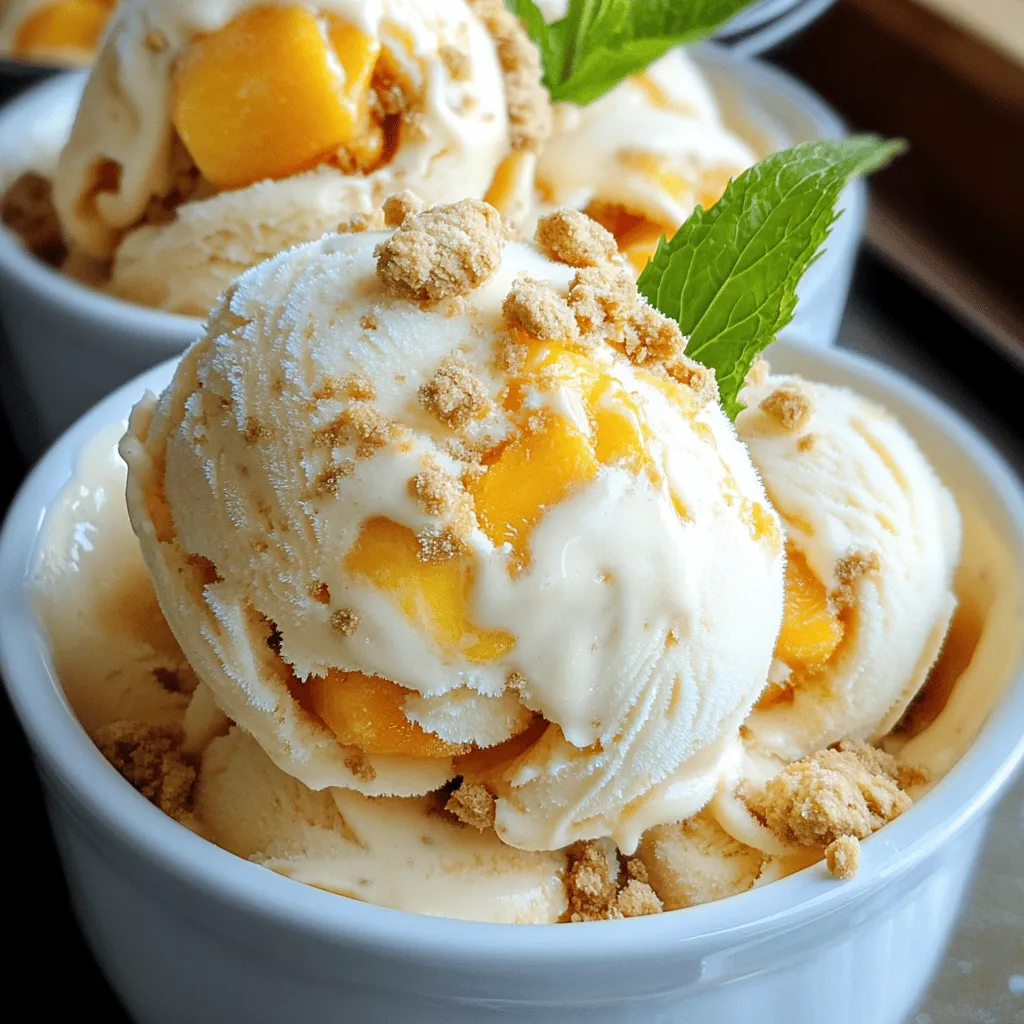 Peach Cobbler Ice Cream Delightful Summer Treat