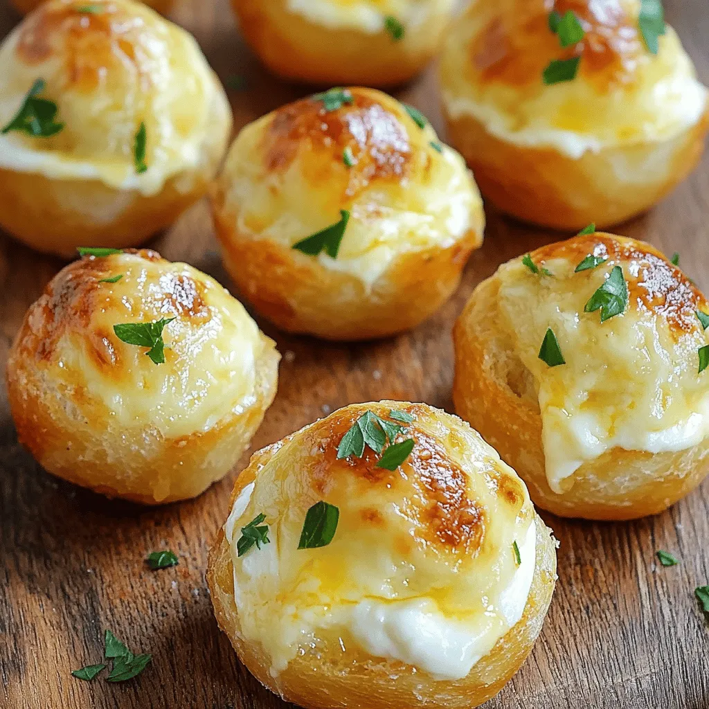 Cheese Stuffed Garlic Bread Balls Irresistible Snack