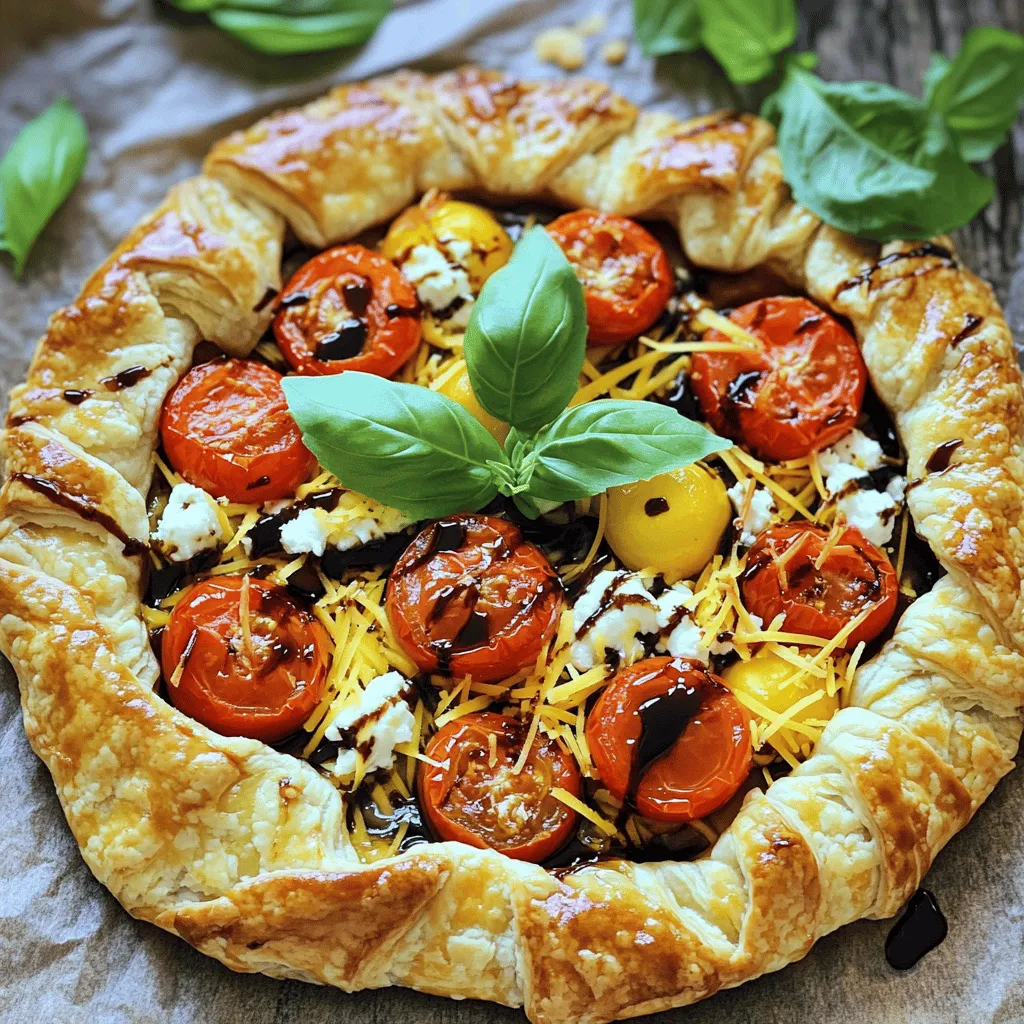 Cherry Tomato and Cheese Galette Flavorful Delight