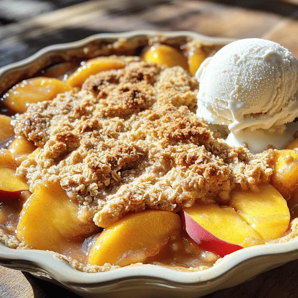 Peach Crumble Delight Simple and Delicious Recipe