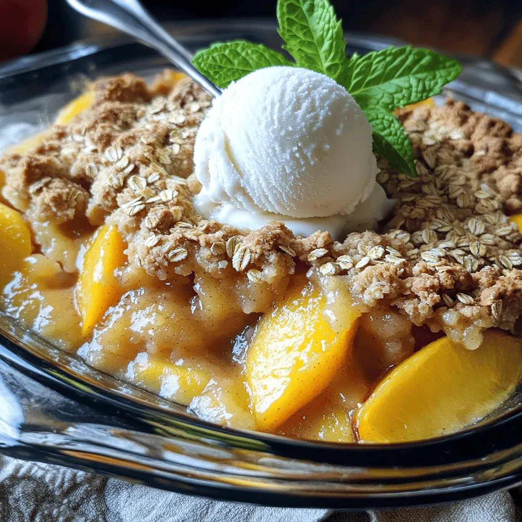Peach Crisp Irresistible Summer Dessert Delight
