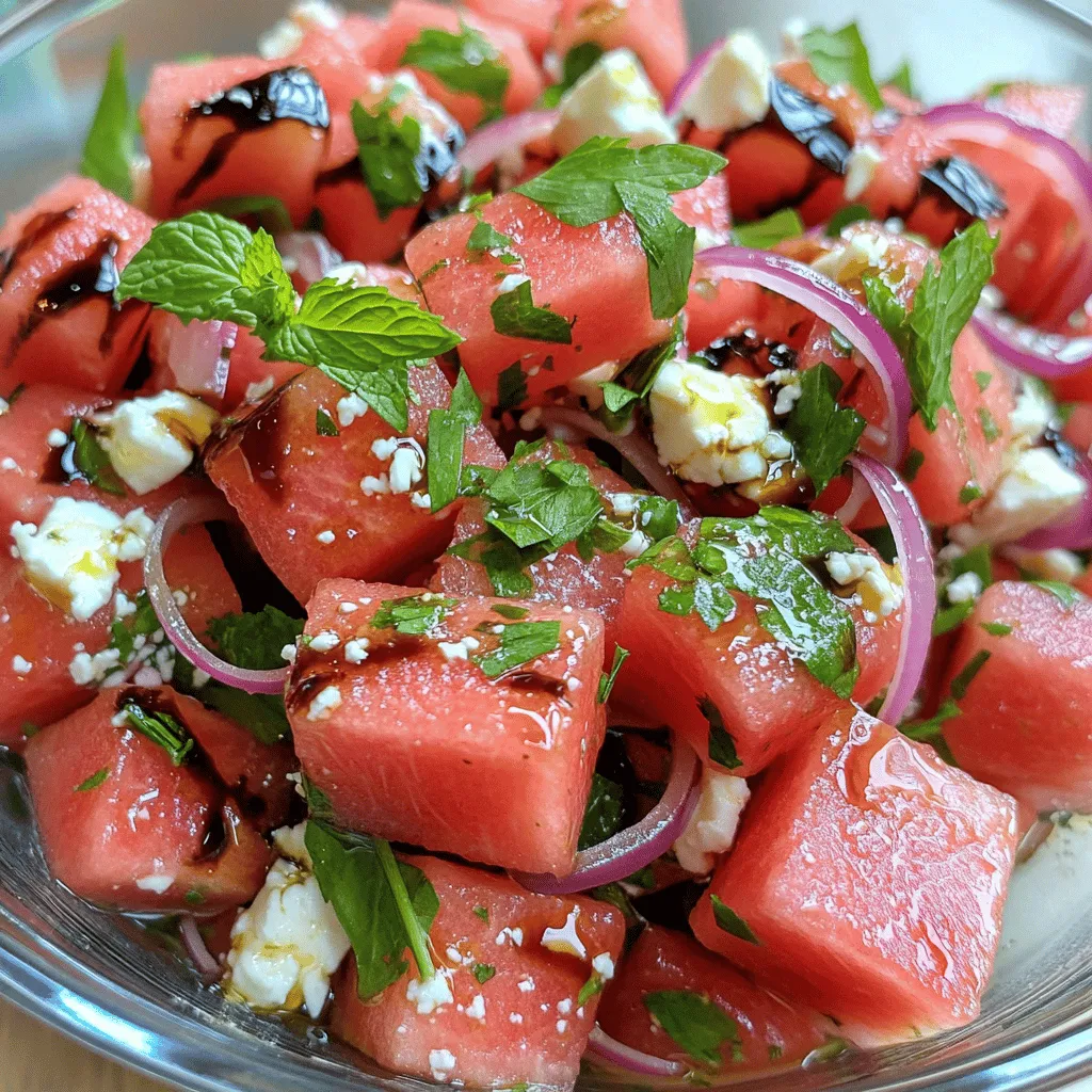 Easy Watermelon Feta Salad Fresh and Flavorful Delight