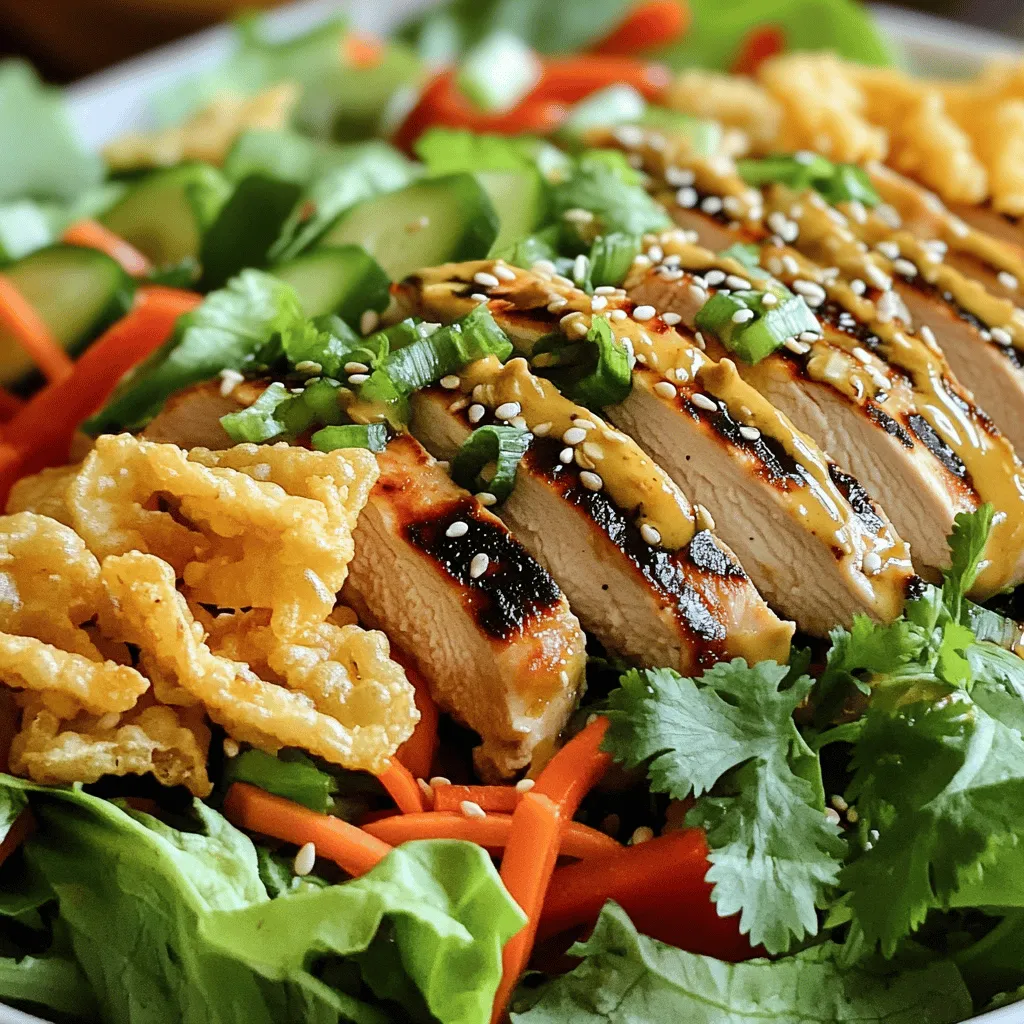 Asian Chicken Crunch Salad Fresh and Flavorful Dish