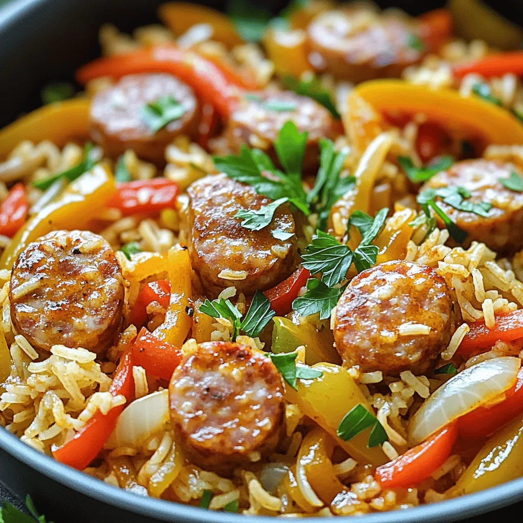 One-Pan Cajun Chicken Sausage & Rice Delight Recipe