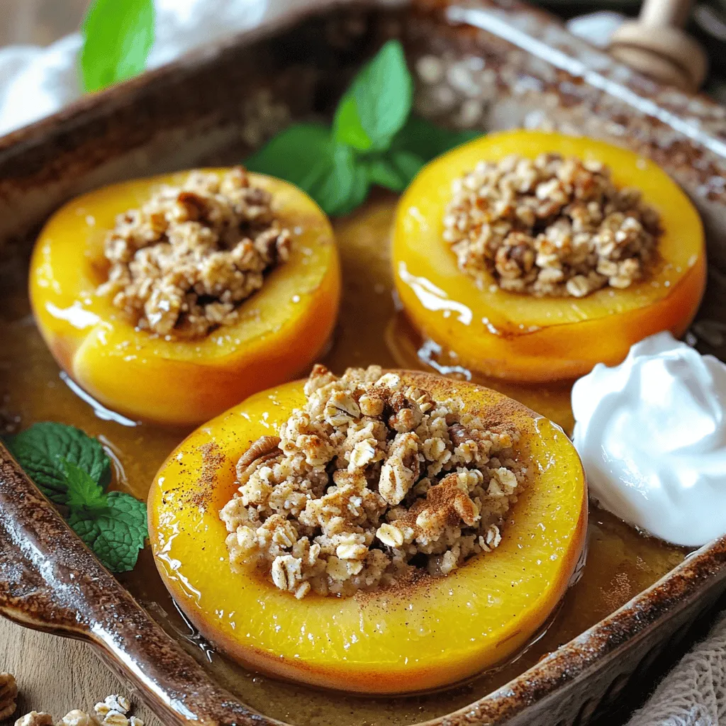 Stuffed Baked Peaches Easy and Delicious Recipe