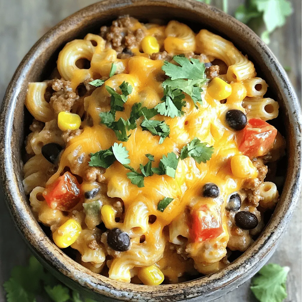 Cheesy Taco Pasta Creamy Comfort Food Delight