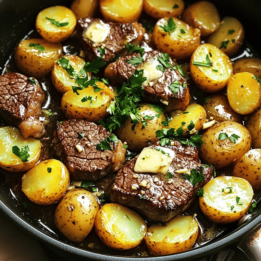 Garlic Butter Steak and Potatoes Skillet Delicious Dish