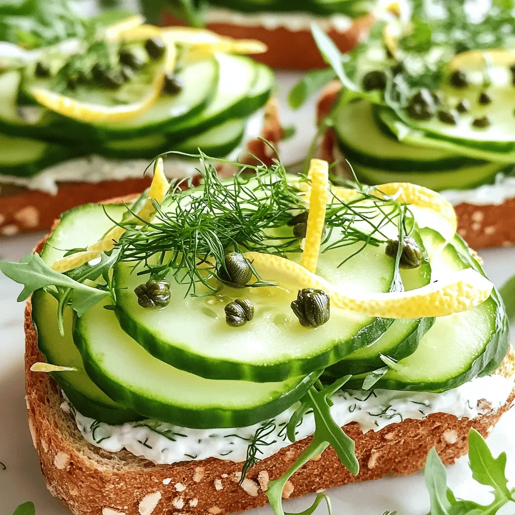 Cucumber Sandwiches Fresh and Easy Party Delight