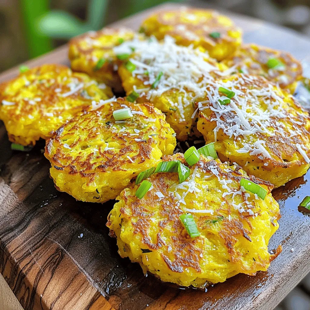 Parmesan Yellow Squash Fritters Crispy and Tasty Snack
