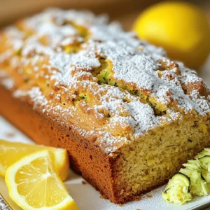- 1 cup grated zucchini (about 1 medium zucchini) - 1 cup granulated sugar - 1/2 cup unsalted butter, melted - 2 large eggs - 1 teaspoon vanilla extract - 1 tablespoon lemon zest (from about 1 lemon) - 1/4 cup fresh lemon juice - 1 1/2 cups all-purpose flour - 1 teaspoon baking powder - 1 teaspoon baking soda - 1/2 teaspoon salt - 1 teaspoon ground cinnamon - 1/2 cup chopped walnuts or pecans (optional) To make lemon zucchini bread, you need fresh ingredients. The zucchini adds moisture and texture. The lemon brings a bright and zesty flavor. Sugar adds sweetness, while butter keeps the bread rich and tender. Eggs bind everything together, creating a lovely crumb. You can add more flavors or textures to your bread. Consider using chocolate chips, dried fruit, or spices like nutmeg. If you need to avoid nuts, leave them out or swap them for seeds. You can also use coconut oil instead of butter for a dairy-free option. Gather these kitchen tools for baking: - A large mixing bowl - A whisk or electric mixer - A measuring cup and spoons - A grater for the zucchini - A 9x5-inch loaf pan - Parchment paper (optional for easy removal) Using the right tools helps ensure your bread bakes evenly. A sturdy loaf pan gives the best shape and texture. Be sure to preheat your oven before mixing. This helps your bread rise nicely. You can find the full recipe above to guide you through the process. To start, you need to prepare the zucchini. First, wash the zucchini well. Then, grate it using a box grater. Aim for about one cup of grated zucchini. After grating, place it in a clean kitchen towel and squeeze out excess water. This helps keep your bread from getting too soggy. When measuring and mixing, make sure you use the right tools. Level off your measuring cups when you scoop flour or sugar. This way, you get precise amounts. Use a whisk for dry ingredients to ensure they blend well. Now, let’s mix the batter. Begin by combining the wet ingredients. In a large bowl, add the grated zucchini and granulated sugar. Mix them well and let them sit for ten minutes to draw out moisture. After this, add the melted butter, eggs, vanilla extract, lemon zest, and lemon juice. Stir until everything is well combined. In a separate bowl, whisk together the dry ingredients: flour, baking powder, baking soda, salt, and cinnamon. Slowly add this mixture to the wet ingredients. Mix gently; stop as soon as you see no dry flour. Overmixing can lead to dense bread. If you choose to add nuts, fold them in carefully. Preheat your oven to 350°F (175°C). Grease and flour a 9x5-inch loaf pan well. Pour the batter into the pan and smooth the top with a spatula. Bake for 50-60 minutes. To check for doneness, insert a toothpick into the center. If it comes out clean, your bread is ready. After baking, let the bread cool in the pan for ten minutes. Then, transfer it to a wire rack to cool completely. This cooling step is key to achieving the right texture. Enjoy the lovely combination of zucchini and lemon flavors with every slice! For the full recipe, click here. To get the best texture, mix the wet and dry ingredients gently. Overmixing can make the bread tough. After you add the flour, fold it in slowly. If you want to add nuts, chop them finely. This way, they blend well into the batter. You can use walnuts or pecans for a nice crunch. Remember, you can skip nuts if you prefer a smooth texture. Lemon zucchini bread pairs well with tea or coffee. You can also serve it with fresh fruit. For a nice touch, dust the top with powdered sugar. A lemon wedge on the side adds a fresh look. If you want to impress, slice the bread thick and arrange it neatly on a platter. Let the bread cool completely before wrapping. This step keeps it fresh and moist. Use plastic wrap or a zip-top bag for storage. For the best flavor, keep it at room temperature. If you plan to store it longer, try freezing it. Slice the bread before freezing for easy serving later. Just thaw it in the fridge overnight when you're ready to enjoy it again. {{image_2}} You can easily add new flavors to lemon zucchini bread. Try using spices like nutmeg or ginger for warmth. You can also add herbs like rosemary for a fresh twist. If you want a sweeter bread, add chocolate chips or dried fruit. Each variation brings a unique taste and aroma to your loaf. Think about what you enjoy most when choosing flavors. If you want a healthier version, cut the sugar in half. You can also use honey or maple syrup instead of sugar. For a gluten-free option, use almond or coconut flour. If you follow a vegan diet, replace eggs with flaxseed meal or applesauce. These swaps keep the bread delicious while fitting your health goals. In summer, add fresh berries or peaches for a fruity kick. In fall, mix in pumpkin spice for a cozy flavor. You can also use citrus zest from oranges or limes for a bright taste. During the holidays, try adding cranberries or nuts for a festive touch. Seasonal changes can make this bread exciting all year long. For the full recipe, check the [Full Recipe]. To keep lemon zucchini bread fresh, store it at room temperature. Wrap the bread in plastic wrap or aluminum foil. This will keep it moist. You can also place it in an airtight container. If your kitchen is warm, store it in the fridge. This helps to prolong freshness. Just remember to bring it back to room temperature before serving to enjoy the best flavor. For long-term storage, freezing is your best option. Slice the bread before freezing. Wrap each slice tightly in plastic wrap and foil. Place the wrapped slices in a freezer bag. This way, you can grab one slice at a time. To thaw, simply take a slice out and let it sit at room temperature. You can also reheat it in the microwave for 10-15 seconds. This brings back its soft texture. Lemon zucchini bread stays fresh for about 3-4 days at room temperature. In the fridge, it lasts about a week. If you freeze it, the bread can last for up to 3 months. Signs of spoilage include mold or an off smell. Always check before you eat. For the best taste, enjoy the bread while it’s still fresh! If you want the full recipe, check out the earlier section. How can I tell when my lemon zucchini bread is fully baked? Check for doneness by inserting a toothpick into the center. If it comes out clean, your bread is ready. You can also look for golden-brown edges. The top should feel firm to the touch. Can I use frozen zucchini for this recipe? Yes, you can use frozen zucchini! Just thaw it first and drain any excess water. This will help keep your bread from being too soggy. What are the benefits of using lemon in baking? Lemon adds bright flavor to baked goods. It also helps to balance sweetness and enhance other flavors. Plus, the acidity can make your bread rise better, giving it a lighter texture. Can I substitute the eggs in this recipe? Yes! You can use applesauce or mashed banana as a substitute. Each egg replaces can add moisture and sweetness. Use 1/4 cup of either for each egg you replace. Is this recipe adaptable to mini loaf pans? Absolutely! If you use mini loaf pans, adjust the baking time. Bake for about 30-40 minutes. Keep an eye on them to avoid over-baking. How should I serve lemon zucchini bread? Slice it warm or at room temperature. It’s great on its own or with a spread. Try cream cheese or butter for extra flavor. Can I add toppings before baking? Yes, you can sprinkle nuts or sugar on top before baking. This adds a nice crunch and enhances the flavor. Just be sure they won’t burn during the baking time. For the full recipe, check out the complete instructions above! You learned about making delicious lemon zucchini bread. We explored key ingredients, optional add-ins, and essential tools. I shared step-by-step instructions to help you bake like a pro. Finally, we discussed storage tips and variations to enjoy all year. Baking is fun and can be simple. Experiment and make it your own! Happy baking!