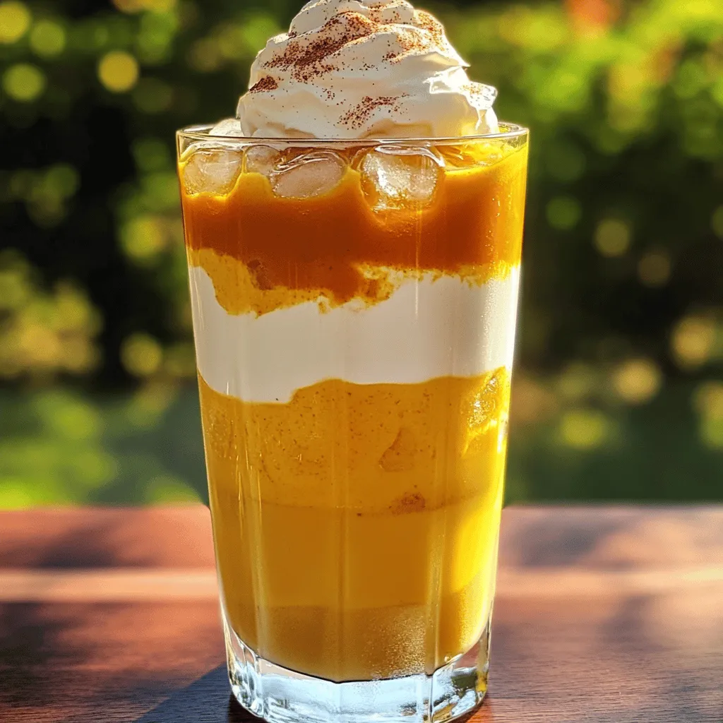 Iced Pumpkin Cream Chai Tea Refreshing Fall Delight