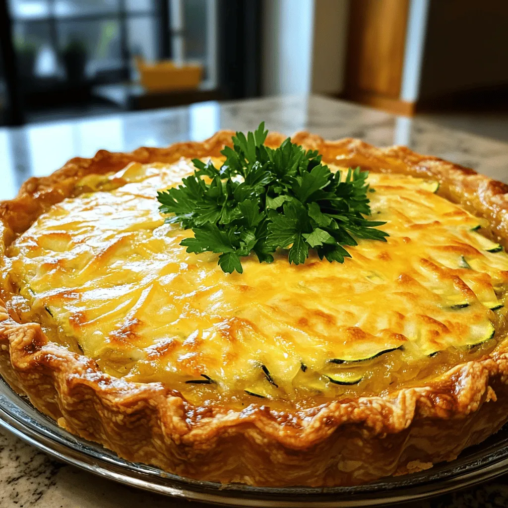 Zucchini Onion Pie Simple and Tasty Family Meal