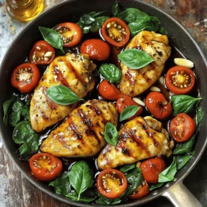 - 4 boneless, skinless chicken breasts - 1 cup cherry tomatoes, halved - 2 cups fresh spinach - 1/3 cup balsamic vinegar - 2 tablespoons honey - 2 tablespoons olive oil - 3 cloves garlic, minced - 1 teaspoon dried oregano - Salt and pepper to taste - Fresh basil leaves for garnish You can swap chicken for turkey or firm tofu. Both options work well with the marinade. For veggies, consider using zucchini or bell peppers. They add color and taste. Seasonal veggies like asparagus in spring can also make a nice touch. A large skillet works best for this dish. A non-stick skillet helps prevent sticking and makes cleaning easier. You will also need a good set of measuring cups and spoons. A sharp knife and cutting board are essential for chopping ingredients quickly and safely. First, we need to create a tasty marinade. In a small bowl, you will whisk together balsamic vinegar, honey, olive oil, minced garlic, oregano, salt, and pepper. This mix adds flavor and moisture to the chicken. I recommend letting the chicken marinate for at least 30 minutes. If you have time, two hours will deepen the taste even more. Next, it's time to cook the chicken. Preheat a large skillet over medium heat. Once it gets hot, add a little olive oil. This step helps in browning the chicken nicely. Place the chicken in the skillet and cook for about 6-7 minutes on one side. You want it to be golden brown. After browning, flip the chicken over. Now is the time to add the cherry tomatoes and spinach to the pan. Pour the reserved marinade over everything. This helps the veggies soak up flavor. Cover the skillet and let it simmer for 8-10 minutes. Cook until the chicken reaches 165°F (75°C). This ensures it is done and safe to eat. For the full recipe, you can check the complete instructions provided in the article. To get the best balsamic flavor, marinate the chicken for at least 30 minutes. If you have time, go for 2 hours. This lets the chicken soak in the rich flavors. You want a nice balance of sweet and tangy. The honey adds sweetness, while balsamic vinegar gives acidity. Taste your marinade before adding it to the chicken. Adjust honey or vinegar to suit your taste. Check the chicken’s doneness by using a meat thermometer. It should reach 165°F (75°C) in the thickest part. This means it is safe to eat. To keep the chicken juicy, don’t overcook it. Let it rest for a few minutes after cooking. This helps retain moisture. Prepare your ingredients in advance. Chop garlic and halve cherry tomatoes before you start cooking. This makes the cooking process quicker. If you use frozen chicken, thaw it safely in the fridge overnight. This keeps the chicken safe and ready to cook. You can also use a microwave to defrost it quickly. Just be sure to cook it right after thawing. For the Full Recipe, check the earlier section. {{image_2}} You can swap chicken for turkey or tofu in this recipe. Turkey works great as it cooks similarly to chicken. Just remember, turkey may take a bit longer to cook. For tofu, use firm or extra-firm. Cut it into cubes and marinate like the chicken. Cook it until golden brown, about 5-6 minutes per side. This way, you can enjoy the same flavors with different proteins. While cherry tomatoes and spinach are tasty, feel free to add other veggies. Zucchini, bell peppers, or green beans pair well with balsamic chicken. You can also adjust your veggies based on the season. In summer, try fresh corn or asparagus. In winter, root vegetables like carrots or sweet potatoes add warmth and flavor. Want to change the flavor? You can easily switch up the sauces and seasonings. Try adding soy sauce or mustard for a different twist. Fresh herbs like rosemary or thyme can enhance the dish. Experiment with spices like paprika or red pepper flakes for a kick. These small changes can make a big difference in taste. For the full recipe, check out the Easy One-Pan Balsamic Chicken. To store your Easy One-Pan Balsamic Chicken, let it cool first. Place the chicken in an airtight container. This keeps it fresh. You can refrigerate it for up to three days. If it smells off or looks strange, throw it away. Always check before eating! You can also freeze this dish. Start by letting it cool completely. Place the chicken in a freezer-safe bag. Remove as much air as possible before sealing. You can freeze it for up to three months. To thaw, leave it in the fridge overnight. Reheat in a skillet or microwave until hot. If you want to make this dish ahead of time, marinate the chicken the night before. This gives it more flavor. You can cook it and store leftovers for later. Use glass or plastic containers that seal well. This way, your chicken stays tasty and ready to eat! Yes, you can use bone-in chicken. Just know that it will take longer to cook. Bone-in pieces usually need about 10 to 15 more minutes. You want the internal temperature to reach 165°F (75°C). Check with a meat thermometer to be sure. Many sides go well with this dish. Here are a few ideas: - Steamed rice - Quinoa - Roasted vegetables - Garlic bread - A fresh green salad These sides will add balance to your meal and enhance the flavors. Look for a few signs to check doneness. The chicken should be golden brown on the outside. The juices should run clear when you cut into it. If you have a thermometer, check that it reads 165°F (75°C). Always cut the thickest part to check. These tips will help ensure your chicken is fully cooked and safe to eat. This blog post covers a delicious one-pan balsamic chicken dish. You learned about the key ingredients, how to prepare and cook the meal, and which tools to use. I shared tips for perfecting flavors, ensuring juicy chicken, and even time-saving techniques. You can swap out proteins or veggies based on your taste. Storing leftovers and meal prep ideas keep you organized. Cooking should be fun and tasty. With this guide, you can create a satisfying meal that is both easy and flavorful. Enjoy your cooking journey!