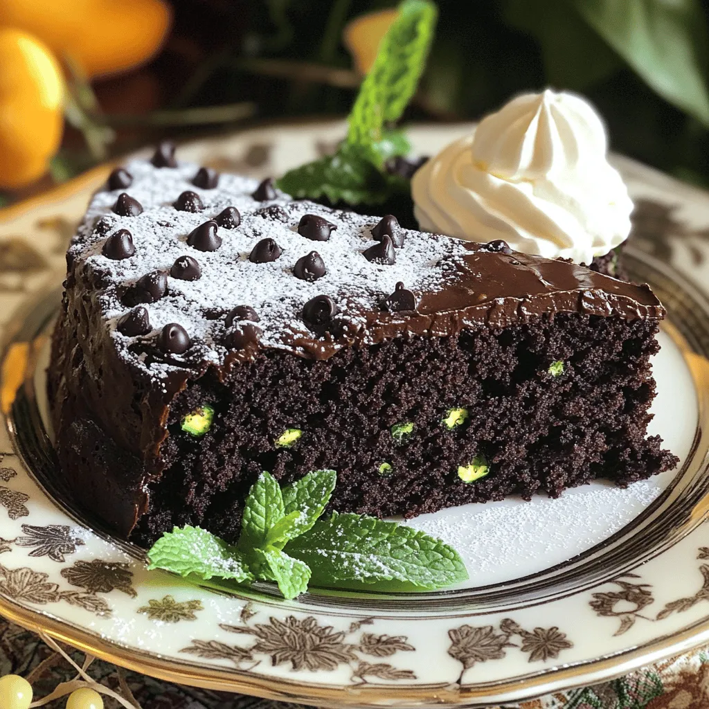 Dark Chocolate Zucchini Cake Rich and Moist Delight