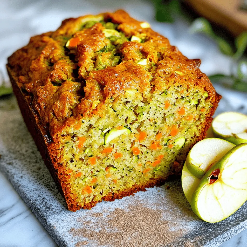 Carrot Apple Zucchini Bread Simple and Tasty Treat