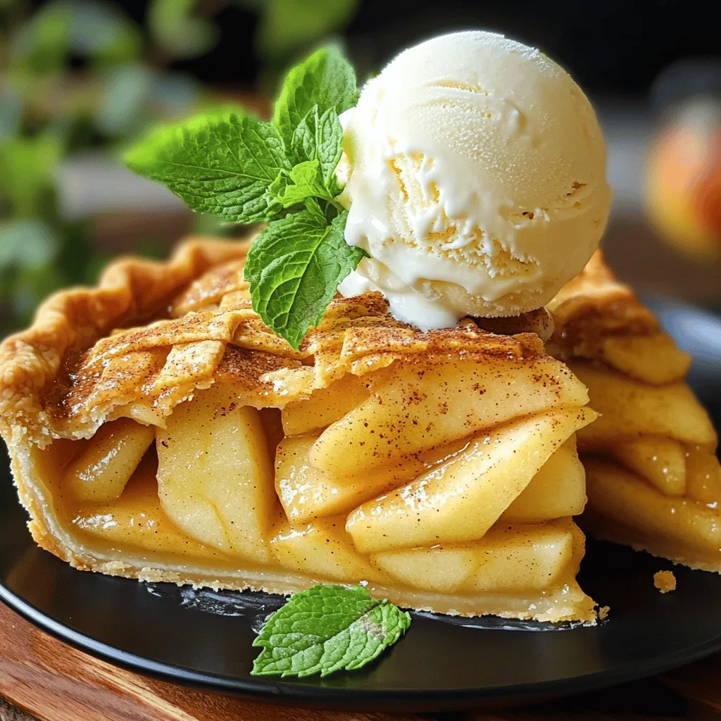 Cinnamon Apple Pie à la Mode Simple and Tasty Recipe