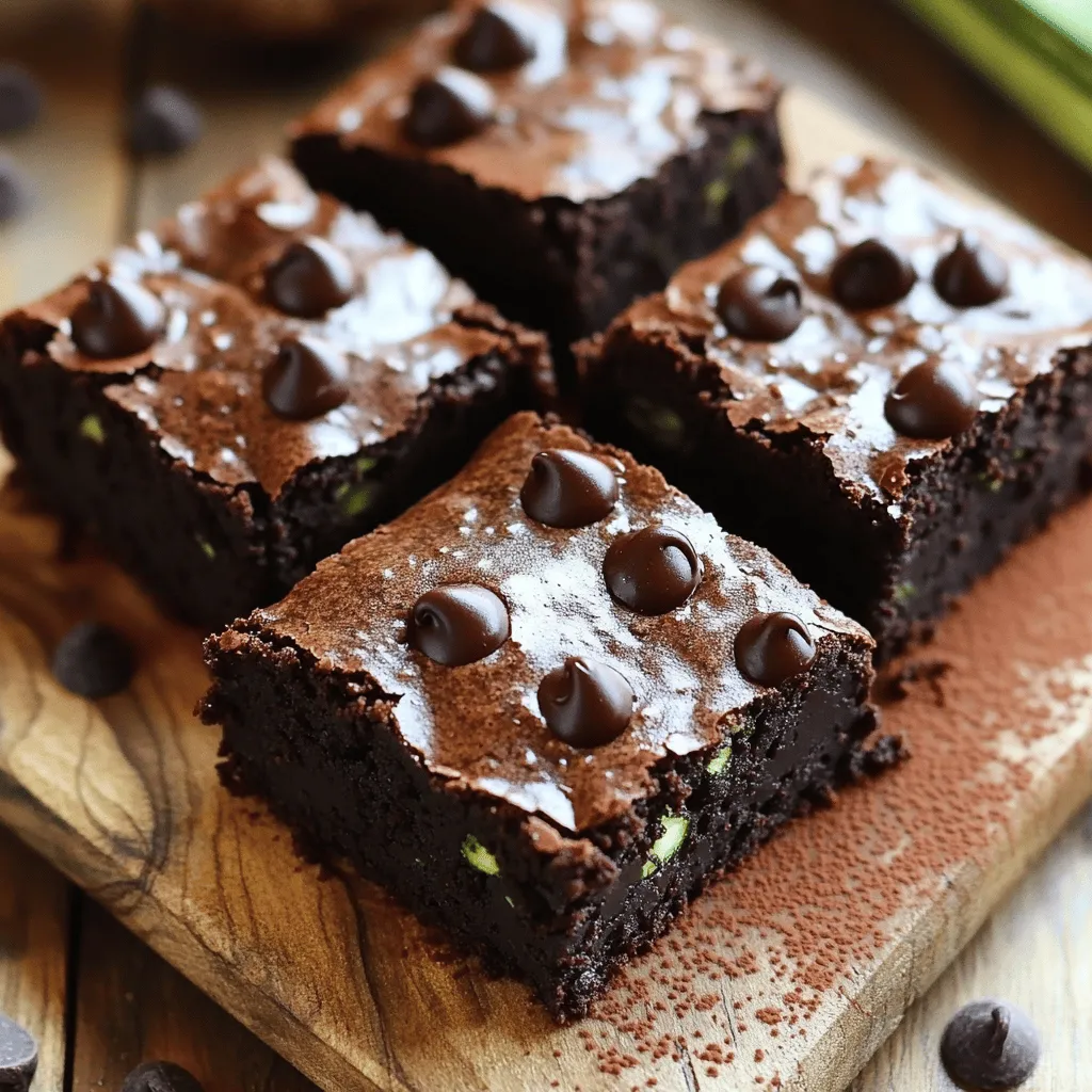 Flourless Chocolate Zucchini Brownies Easy and Delicious