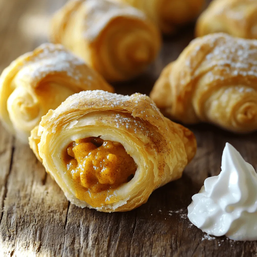 Mini Pumpkin Pie Crescent Rolls Tasty Fall Delight