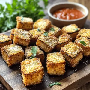 To make crispy air fryer eggplant, you need the following: - 1 medium eggplant, cut into bite-sized cubes - 1 cup breadcrumbs (seasoned or plain) - 1/2 cup grated Parmesan cheese - 2 large eggs, beaten - 1 teaspoon garlic powder - 1 teaspoon onion powder - 1/2 teaspoon smoked paprika - 1/2 teaspoon black pepper - Salt to taste - Olive oil spray These ingredients work together to give you a crispy, tasty bite. You can add these items to boost the flavor: - Fresh herbs like basil or parsley - A squeeze of lemon juice - Different spices, like cayenne or Italian seasoning These extras can make your eggplant even more delightful. To cook this dish, you will need: - An air fryer - A large mixing bowl - A cutting board and knife - Measuring cups and spoons - A baking sheet for easy transfer Having the right tools helps make the cooking process smooth and easy. For the full recipe, follow the steps closely to achieve the best results. Start with a medium eggplant. Cut it into bite-sized cubes. This size helps it cook evenly. If the skin is tough, you can peel it. Rinse the cubes under cold water. Pat them dry with a paper towel. This step removes extra moisture. It makes the eggplant crispier later. In a large bowl, mix breadcrumbs, grated Parmesan, garlic powder, onion powder, smoked paprika, black pepper, and salt. This mix adds great flavor. In another bowl, beat two large eggs until smooth. Dip each eggplant cube into the egg. Make sure it is well-coated. Then, roll the cube in the breadcrumb mix. Ensure each piece is evenly covered. This coating gives a crunchy texture. Preheat the air fryer to 375°F (190°C). Place the coated eggplant cubes in a single layer in the basket. Leave space between them for better airflow. Spray lightly with olive oil. This helps them crisp up. Cook for 15-20 minutes. Shake the basket halfway through. This ensures even cooking. When they turn golden brown and crispy, they are ready. Let them cool for a few minutes before serving. To make your eggplant crispy, follow these steps: - Use fresh eggplant. Choose firm ones for best results. - Salt the eggplant. Sprinkle salt on the cubes before cooking. This draws out moisture. - Don’t overcrowd the basket. Leave space between the eggplant pieces for air to flow. - Use olive oil spray. A light coat will help the eggplant brown nicely. Prepping your eggplant right is key: - Peel if desired. The skin can be tough, so peel if you want a softer bite. - Cut evenly. Make sure all pieces are about the same size for even cooking. - Let it sit with salt. After salting, let the eggplant rest for 20 minutes. Rinse and pat dry. Serve your crispy eggplant bites with these ideas: - Pair with marinara sauce. The classic combo enhances flavor. - Add fresh herbs. Chopped parsley or basil brightens the dish. - Try dips. A yogurt dip or spicy sauce can add a fun twist. - Serve warm. Crispy bites taste best right after cooking. These tips will help you make the most of your air fryer eggplant. For the full recipe, check out the recipe card! {{image_2}} You can change the flavor of your air fryer eggplant bites easily. Try adding cumin or chili powder for a warm kick. Italian herbs like oregano or basil work great, too. For a zesty touch, mix in lemon zest or fresh herbs. These tweaks can take your dish from good to amazing. Experiment with different spices to discover your favorite mix. Each spice adds a new layer of taste to your savory bites. If you need a gluten-free option, use almond flour or cornmeal instead of breadcrumbs. These alternatives still give you a nice crunch. You can also try crushed rice cereal for a unique twist. Just make sure to check labels for gluten-free status. These options allow everyone to enjoy this dish without worry. The right dip can make your eggplant bites even better. Marinara sauce is a classic choice and pairs well with the crispy bites. You can also try tzatziki for a refreshing twist. Hummus adds a creamy texture and bold flavor. For spice lovers, a sriracha mayo dip is a fun option. Explore various dips to find your perfect match. Each dip can change the whole experience! To keep your leftover air fryer eggplant fresh, let it cool first. Place the bites in an airtight container. Store them in the fridge for up to four days. If you want to enjoy them later, consider freezing instead. When you’re ready to eat the leftovers, you have a few options. The best way is to use the air fryer again. Preheat the air fryer to 375°F (190°C). Heat the eggplant for about 5-7 minutes. This will make them crispy again. You can also use a microwave, but they may not be as crunchy. To freeze your eggplant bites, first, cool them completely. Arrange them in a single layer on a baking sheet. Freeze them for about one hour. Then, transfer the bites to a freezer bag. Label the bag with the date. They will stay good in the freezer for up to three months. When ready to eat, cook them straight from the freezer. Air fry for 15-20 minutes, shaking halfway through. You’ll have a quick and tasty snack ready to go! Yes, you can skip the breadcrumbs. Use crushed nuts, like almonds or walnuts, for crunch. You can also try ground oats or cornmeal. These options add flavor and texture. Just remember, each choice changes the taste a bit. I love serving air fryer eggplant bites on a wooden platter. Add fresh parsley for color. Pair it with marinara sauce for dipping. You can also serve it with yogurt or a spicy sauce. This makes it fun and tasty for everyone! Check the color and texture of the eggplant. It should be golden brown and crispy on the outside. Use a fork to poke a piece. If it feels soft inside, it is ready. Trust your senses; they guide you well! Air fryer eggplant is a tasty choice for cooking. You need simple ingredients and equipment. Start by preparing the eggplant and coating it well. Follow the steps for cooking and frying. Use tips to get crispy bites and serve them with dips. Feel free to try different spices and coatings. Store your leftovers properly for later. Enjoy your tasty eggplant experience!