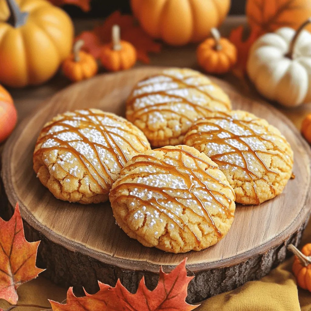 - 1 cup pumpkin puree - 1/2 cup unsalted butter, softened - 1/2 cup granulated sugar - 1/2 cup brown sugar, packed - 1/4 cup pure maple syrup - 1 large egg - 1 teaspoon vanilla extract - 2 cups all-purpose flour - 1 teaspoon baking soda - 1 teaspoon baking powder - 1 teaspoon ground cinnamon - 1/2 teaspoon ground ginger - 1/4 teaspoon ground nutmeg - 1/4 teaspoon salt - 1 cup chopped pecans or walnuts (optional) - 1/2 cup chocolate chips (optional) I love using pumpkin puree in these cookies. It makes them soft and tasty. You can use canned or fresh pumpkin. Just make sure it is pure pumpkin, not pumpkin pie filling. The unsalted butter needs to be soft. It helps to cream well with the sugars. Both granulated and brown sugars add sweetness. The brown sugar gives a nice, rich flavor. Maple syrup is key here. It adds a lovely, sweet touch. Plus, it pairs well with pumpkin. The egg helps bind everything. It makes the cookies fluffy too. Vanilla extract adds warm notes. It rounds out all the flavors. Flour is the base of the cookie. All-purpose flour works best for texture. Baking soda and baking powder help the cookies rise. Spices like cinnamon, ginger, and nutmeg bring warmth and depth. They make these cookies feel like fall. Salt balances sweetness and highlights flavors. If you want, add chopped nuts or chocolate chips. They bring extra crunch and taste. For the full recipe, check out the instructions later in the article. - Preheat the oven to 350°F (175°C). - Line baking sheets with parchment paper. Getting ready to bake is key. The oven needs to be just right for these cookies. Lining your baking sheets helps prevent sticking and makes cleanup easy. - Cream together butter, granulated sugar, and brown sugar. - Incorporate pumpkin puree, maple syrup, egg, and vanilla extract. Start with softened butter. Mix it with granulated and brown sugars until it looks fluffy. Then, add in the pumpkin puree, maple syrup, egg, and vanilla extract. This mix adds rich flavor and moisture. Stir until everything blends well. - In a separate bowl, whisk dry ingredients together. - Gradually mix dry ingredients into the wet mixture. In another bowl, whisk together the flour, baking soda, baking powder, and spices. This step ensures even mixing. Slowly add this dry mix to your wet ingredients. Don’t overmix; just combine until there are no dry spots. - Fold in optional ingredients (pecans, walnuts, chocolate chips). - Drop dough onto baking sheets and bake. If you want to add nuts or chocolate chips, fold them in now. Use a spoon to drop dough onto the prepared sheets. Space them about two inches apart. Bake for 12-15 minutes until the edges are lightly golden. These steps will lead you to soft and flavorful Maple Pumpkin Cookies. For the complete details, check out the Full Recipe. To get soft and fluffy cookies, avoid overmixing the dough. Mix until just combined. Overmixing can lead to tough cookies. Also, make sure your ingredients are at room temperature. This helps them blend well. For best results, take your butter and egg out ahead of time. Spices make a big difference in flavor. You can add a bit more cinnamon or nutmeg for warmth. For a twist, try a dash of allspice or clove. These spices give depth to your cookies. Balancing sweetness is key. Since maple syrup is sweet, reduce the granulated sugar slightly if you prefer less sweetness. Presentation matters. Drizzle a bit of maple syrup on each cookie before serving. It adds shine and extra flavor. A sprinkle of powdered sugar gives a touch of elegance. For a rustic look, serve cookies on a wooden platter. Surround them with autumn leaves or small pumpkins. This makes your treat look festive and inviting. {{image_2}} If you want gluten-free Maple Pumpkin Cookies, you can swap all-purpose flour for gluten-free flour. This choice keeps your cookies soft and tasty. For those who follow a vegan diet, you can replace the butter with coconut oil or vegan butter. Use a flax egg instead of a chicken egg. To make a flax egg, mix one tablespoon of ground flaxseed with three tablespoons of water. Let it sit for a few minutes to thicken. This mix works well in cookies. To add a twist, try folding in dried fruits like cranberries or raisins. These fruits give the cookies a nice chewiness and extra flavor. You can also experiment with different nuts. Pecans and walnuts are classic choices, but almonds or hazelnuts can add a different crunch. Each nut type brings its own taste, making your cookies unique. For a seasonal touch, use spices like allspice or cloves in addition to the cinnamon. These spices enhance the cozy fall vibe. You could also try flavored extracts like almond or maple. If you want to make your cookies even more indulgent, add white chocolate chips or a drizzle of caramel. These extras take your cookies to the next level of deliciousness. Feel free to explore these variations to find your favorite way to enjoy Maple Pumpkin Cookies! For the complete recipe, check out the Full Recipe section. To keep your maple pumpkin cookies fresh, store them in an airtight container. This helps keep moisture in and prevents them from going stale. I like to use plastic or glass containers with tight lids. You can also layer the cookies with parchment paper. This keeps them from sticking together. You can freeze the cookie dough for later use. To do this, scoop the dough into balls and place them on a baking sheet. Freeze until solid, then transfer them to a freezer bag. Be sure to label the bag with the date. When you want to bake them, thaw in the fridge overnight. Then bake as normal, adding a minute or two to the baking time. These cookies last about a week at room temperature when stored properly. Keep an eye out for signs of spoilage, like a dry or hard texture. If they smell off or have mold, it’s time to toss them. Enjoy your sweet treats while they’re at their best! For more details on making these cookies, check out the Full Recipe. To keep your cookies moist, focus on the right ingredient ratios. Use a full cup of pumpkin puree. This adds moisture and flavor. Don't overbake the cookies. Aim for a light golden color. Remove them from the oven after 12 to 15 minutes. Let them cool on the baking sheet for five minutes before moving them. This helps them stay soft. Yes, you can use fresh pumpkin! Fresh pumpkin puree can taste brighter and more natural. However, canned pumpkin is often easier and more consistent in texture. If using fresh, cook and puree the pumpkin first. Strain it to remove excess water. This will help match the moisture level of canned pumpkin. To make fluffier cookies, adjust the baking powder and baking soda. Use one teaspoon of baking powder and half a teaspoon of baking soda. Also, avoid overmixing your dough. Mix until just combined for the best texture. You can also add an extra egg for more lift if desired. Serve these cookies warm for the best taste. You can drizzle some maple syrup on top for extra flavor. Consider sprinkling powdered sugar for a festive look. Arrange them on a rustic platter with autumn leaves. This adds a fun touch for gatherings. Enjoy them with a hot drink for a cozy treat! For the complete recipe, check out the Full Recipe above. You now have all the tools to make delicious Maple Pumpkin Cookies. We covered the key ingredients and step-by-step instructions. I shared tips to get the best texture and flavor. You can even try fun variations or store them for later. Experiment with different spices and ingredients to find your perfect recipe. Enjoy baking and sharing these treats for all to enjoy. Happy baking!