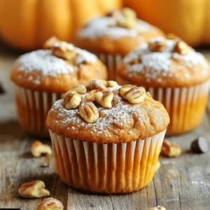 To make healthy pumpkin muffins, you need these main ingredients: - 1 cup pumpkin puree (canned or fresh) - 1/2 cup Greek yogurt - 1/2 cup honey or maple syrup - 2 large eggs - 1 teaspoon vanilla extract - 1 1/2 cups whole wheat flour - 1 teaspoon baking powder - 1 teaspoon baking soda - 1 teaspoon cinnamon - 1/2 teaspoon nutmeg - 1/4 teaspoon ginger - 1/4 teaspoon salt Pumpkin puree gives the muffins their moist texture and rich flavor. Greek yogurt adds creaminess and protein. Honey or maple syrup sweetens the muffins naturally. Whole wheat flour makes them heartier and healthier. You can make your muffins even more exciting by adding: - 1/2 cup chopped nuts (walnuts or pecans) - 1/4 cup chocolate chips Nuts add a nice crunch and healthy fats. Chocolate chips bring a sweet twist. You can mix and match based on what you like. If you want to make the muffins even healthier, try these swaps: - Substitute Greek yogurt with unsweetened applesauce for a lower-calorie option. - Use coconut oil instead of butter for a dairy-free choice. - Replace honey or maple syrup with stevia for a low-sugar version. These substitutions keep the muffins tasty while making them fit various diets. For the complete recipe, refer to the Full Recipe section. Start by preheating your oven to 350°F (175°C). Line a muffin tin with liners or spray it with cooking oil. In a large bowl, mix pumpkin puree, Greek yogurt, honey or maple syrup, eggs, and vanilla extract. Whisk well until the mix is smooth. In another bowl, combine whole wheat flour, baking powder, baking soda, cinnamon, nutmeg, ginger, and salt. Mix these dry ingredients together. Slowly add them to your wet mix, folding gently. Be careful not to overmix. If you want some crunch, fold in chopped nuts or chocolate chips. Now, fill each muffin cup about 3/4 full with the batter. Bake them in your preheated oven for 18-22 minutes. Insert a toothpick into the center of a muffin. If it comes out clean, they’re done! If not, give them a few more minutes. Let the muffins cool in the tin for 5 minutes. Then, transfer them to a wire rack to cool completely. For a tasty touch, serve them warm with a sprinkle of powdered sugar or cinnamon. You can store leftovers in an airtight container for up to a week. These muffins also freeze well. Enjoy them with your favorite tea or coffee! For the full recipe, check out Healthy Pumpkin Muffins. To get soft and fluffy muffins, do not overmix the batter. Mix until just combined. This keeps air bubbles in the mix. Use room temperature eggs and yogurt for better texture. Use whole wheat flour for a hearty bite. If you want a lighter texture, you can add a bit of almond flour or oat flour. Store your muffins in an airtight container. This keeps them fresh and moist. You can place parchment paper between muffins to prevent sticking. Keep them at room temperature for up to a week. For longer storage, freeze them. Wrap each muffin in plastic wrap and place in a freezer bag. To enjoy your muffins warm, try reheating them in the oven. Preheat the oven to 350°F (175°C). Place the muffins on a baking sheet for about 5-10 minutes. You can also use a microwave. Heat each muffin for about 15-20 seconds. This makes them soft and warm, just like fresh-baked muffins. For the full recipe, check out Healthy Pumpkin Muffins. {{image_2}} To make gluten-free pumpkin muffins, swap whole wheat flour for gluten-free flour. You can use a blend made for baking. This blend helps keep the texture light and fluffy. Also, check that your baking powder is gluten-free. Follow the same steps in the full recipe. The muffins will still be tasty and moist! For vegan pumpkin muffins, replace eggs with flaxseed meal or applesauce. Mix 1 tablespoon of flaxseed meal with 2.5 tablespoons of water and let it sit for five minutes. Use 1/4 cup of applesauce for each egg. Swap Greek yogurt for a dairy-free yogurt. Maple syrup will work well in place of honey. These changes make your muffins plant-based without losing flavor. You can add different spices for more flavor. Try cloves or allspice for a warm touch. Add-ins like dried cranberries or raisins can give a nice sweetness. If you love chocolate, mix in some chocolate chips. For a nutty crunch, use pecans or walnuts. These changes create new tastes and keep your muffins exciting. Enjoy experimenting! Healthy pumpkin muffins are not just tasty; they are also nutritious. Each muffin packs a punch with vitamins and minerals. They contain about 150 calories each, which makes them a great snack. You get protein from Greek yogurt and eggs. Whole wheat flour adds fiber, helping with digestion. The pumpkin provides vitamin A, which is good for your eyes. - Pumpkin Puree: Rich in antioxidants, it helps boost your immune system. - Greek Yogurt: It adds protein and probiotics, which are great for gut health. - Honey or Maple Syrup: These sweeteners are natural and provide quick energy. - Whole Wheat Flour: This flour is full of fiber, keeping you full longer. - Spices: Cinnamon, nutmeg, and ginger add flavor and have anti-inflammatory properties. Traditional muffins often use white flour and sugar. This makes them high in calories and low in nutrients. Our healthy pumpkin muffins use whole wheat flour and natural sweeteners. This switch makes them a better choice. They taste just as good, but they are much healthier. You can enjoy these muffins without the guilt! For the full recipe, check above. The muffins stay fresh for about a week. Store them in an airtight container. You can freeze them for up to three months. Just thaw and enjoy later! Yes! Fresh pumpkin works well. Just make sure to cook it and mash it. Aim for one cup of pureed pumpkin for the best flavor. You can use regular yogurt or sour cream. They give a similar creaminess. For a dairy-free option, try coconut yogurt or applesauce. Use flaxseed meal or chia seeds. Mix one tablespoon with two and a half tablespoons of water. Let it sit for five minutes to thicken. This will replace one egg. You can find the full recipe of Healthy Pumpkin Muffins in the recipe section above. It has all the details you need to bake these tasty treats! You learned about healthy pumpkin muffins, from key ingredients to step-by-step baking. I shared tips for the best texture and storage ideas, ensuring freshness. We explored variations, like gluten-free and vegan options, so you can enjoy these muffins any way you like. Knowing the nutrition helps you make good choices, too. Now you have a solid plan to bake delicious, healthy muffins. Enjoy your cooking, and share your creations with friends and family!